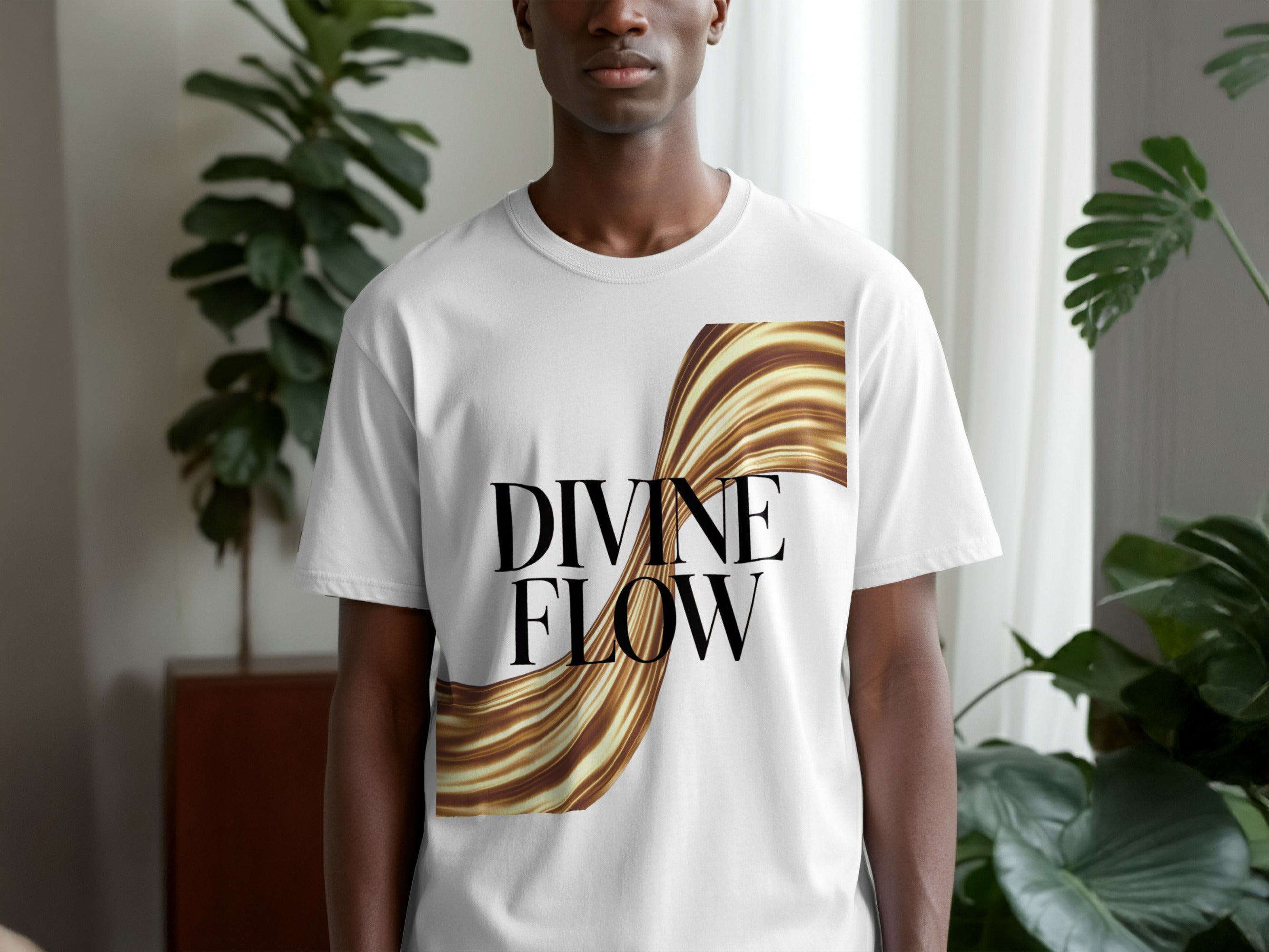 Divine Flow Graphic Print T-Shirt