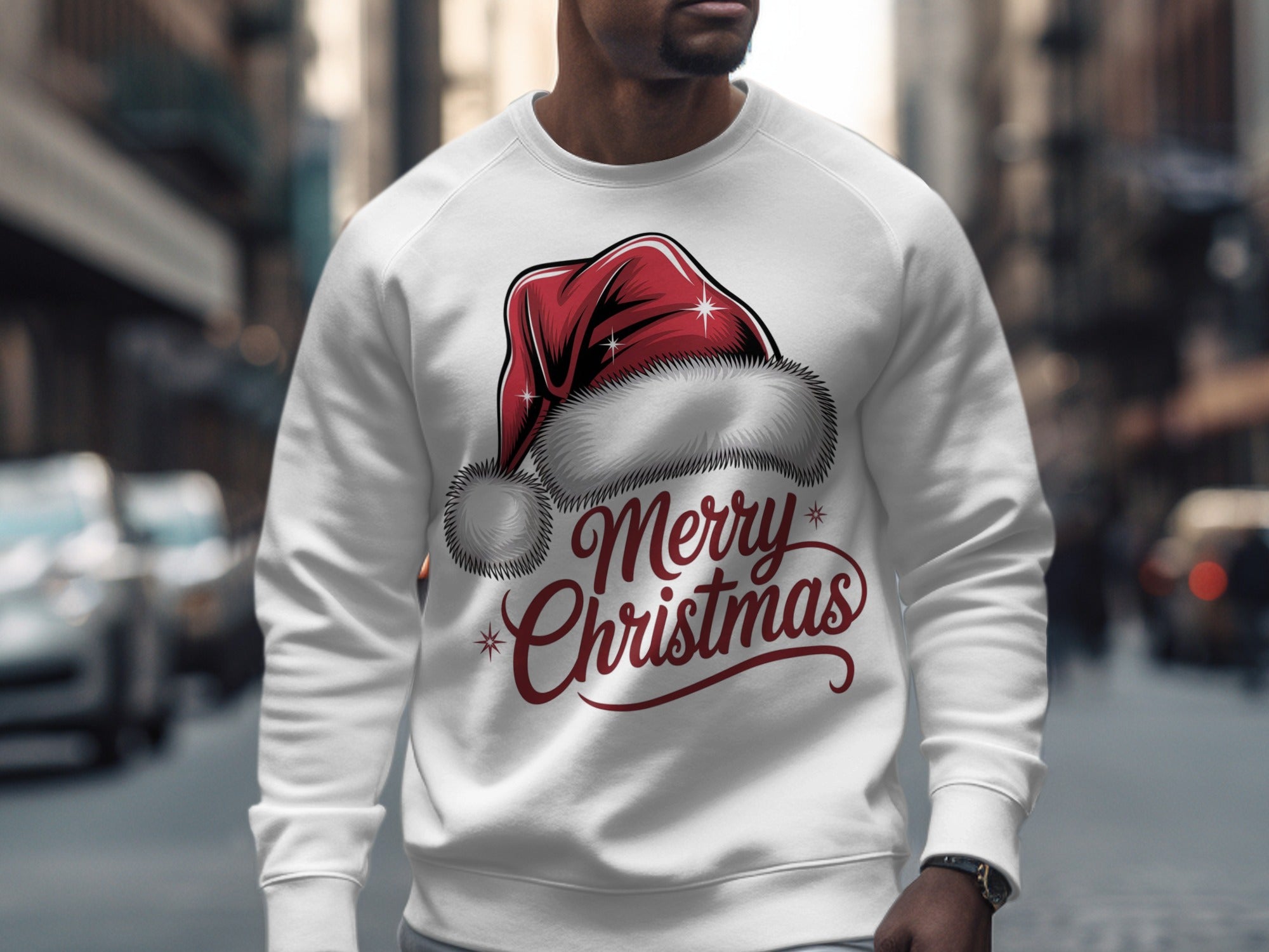 Festive Merry Christmas Design Sweatshirt Product