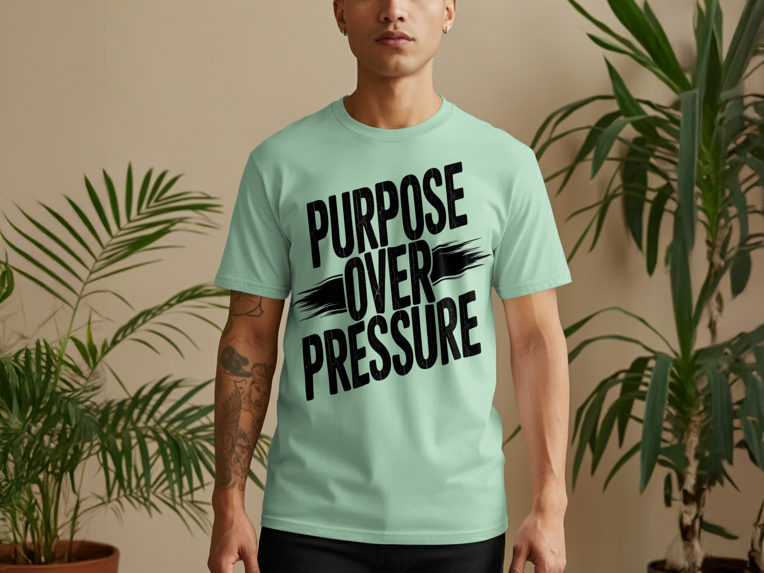 Purpose Over Pressure Motivational T-Shirt
