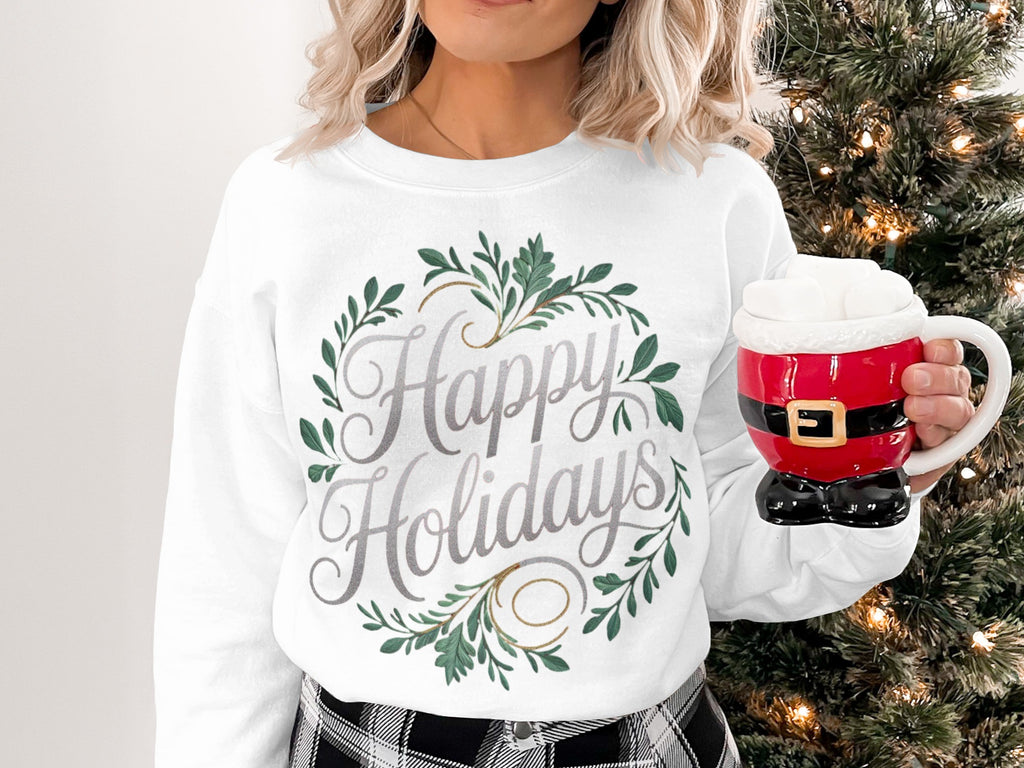 Happy Holidays Festive Christmas Sweatshirt