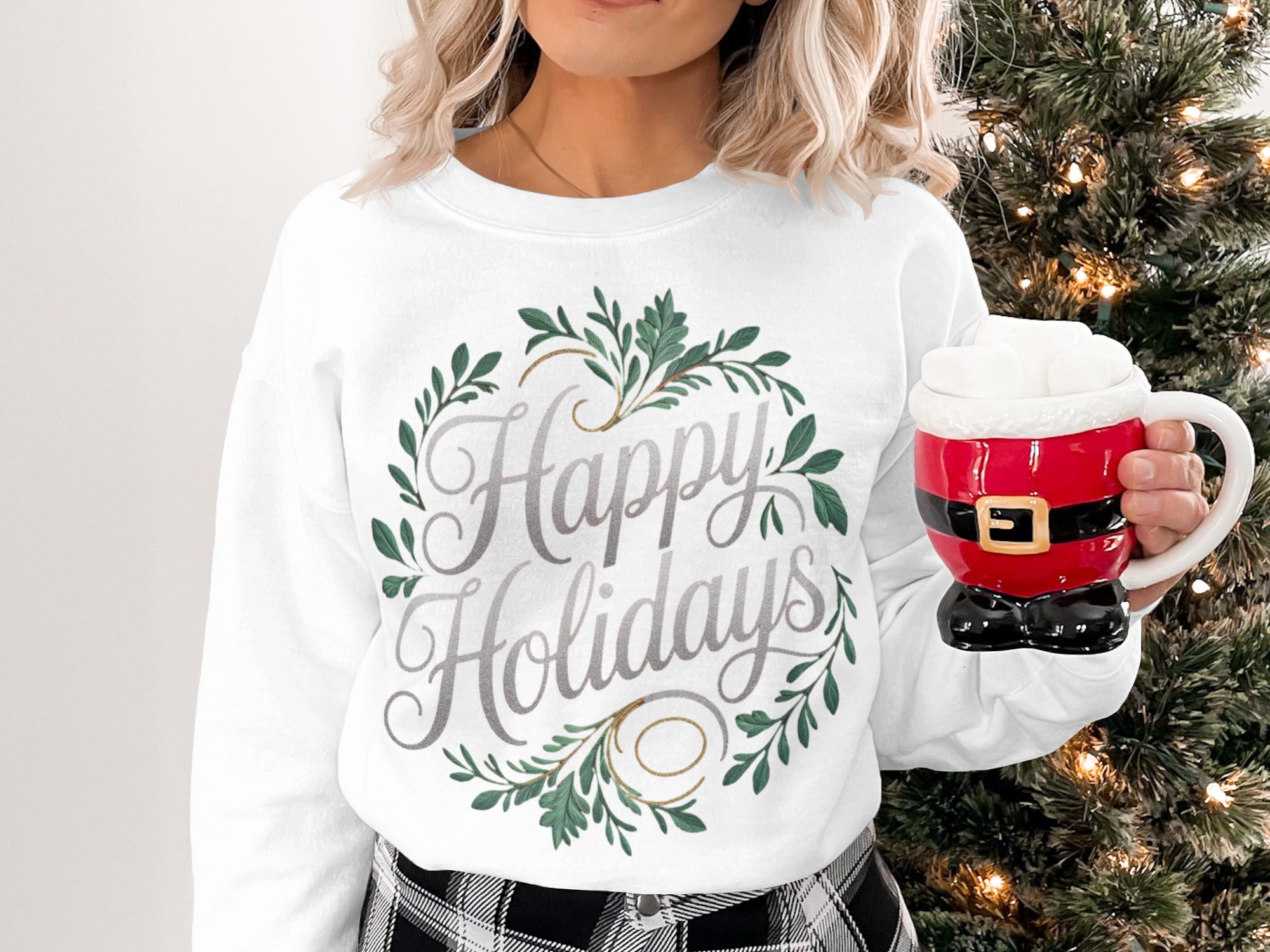 Happy Holidays Festive Christmas Sweatshirt