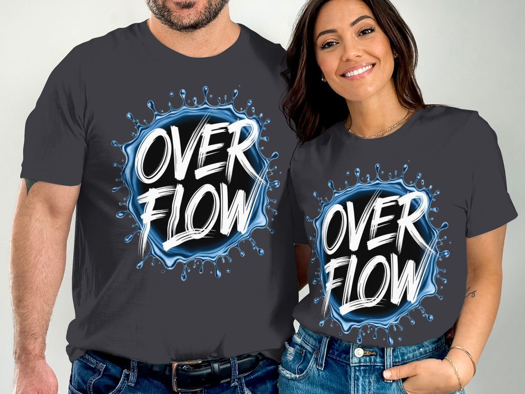 Stylish Overflow Graphic Tee Perfect for Casual Wear