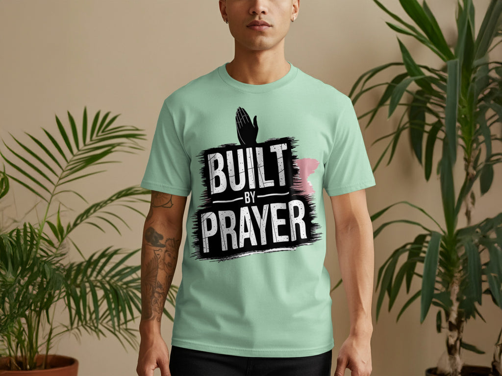 Built By Prayer Inspirational Graphic Tee product