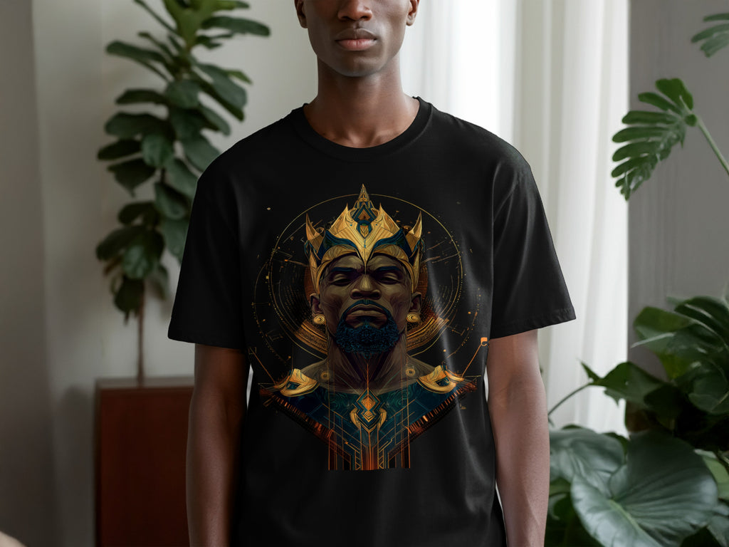 Intricate Regal Design Graphic Tee for Men