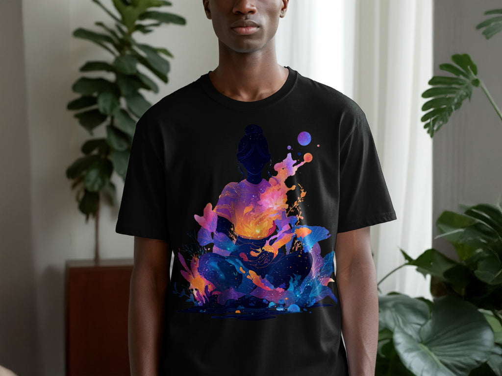 Vibrant Meditative Art Design T-Shirt