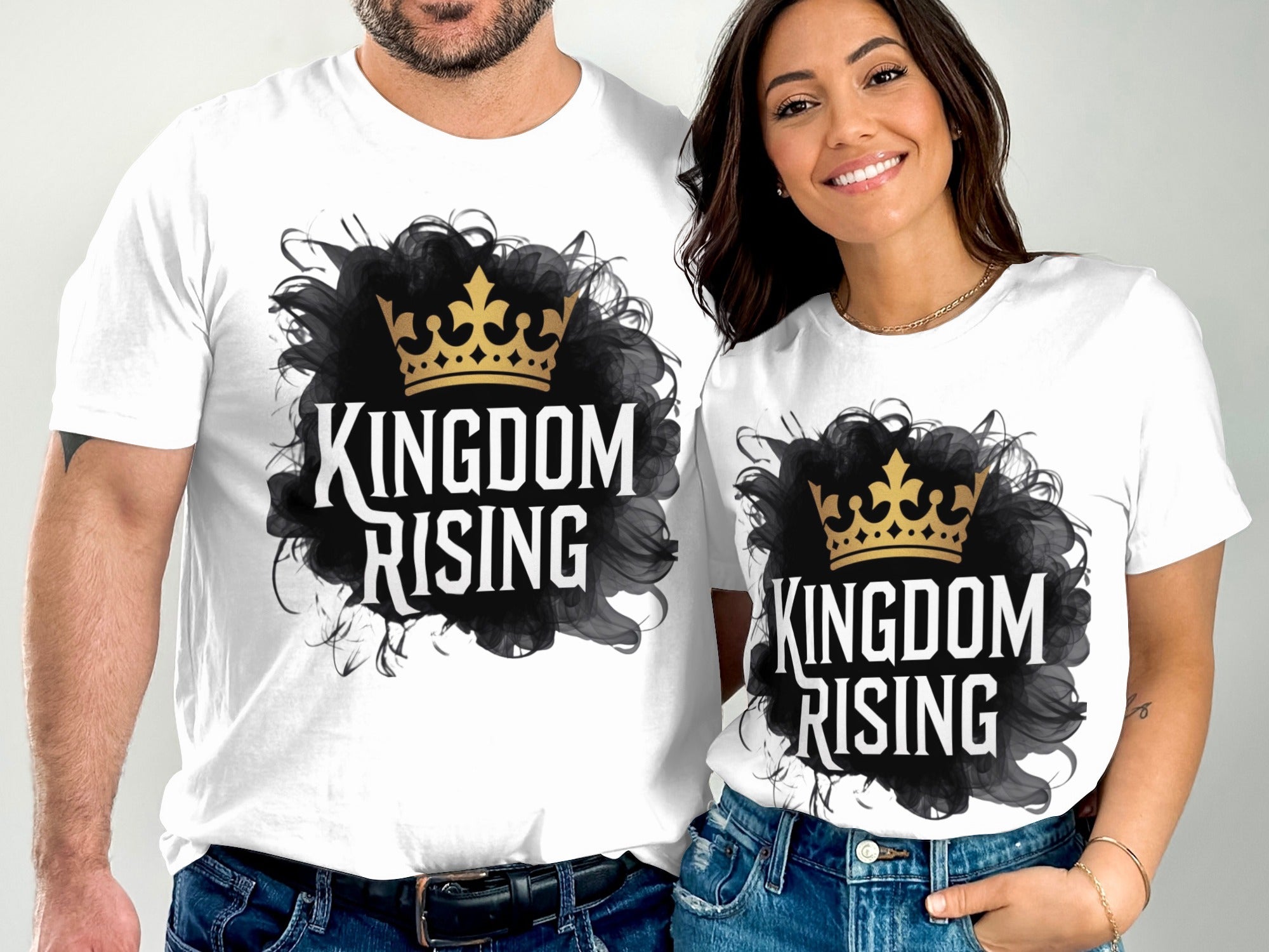 Kingdom Rising Matching Couple Graphic Shirt