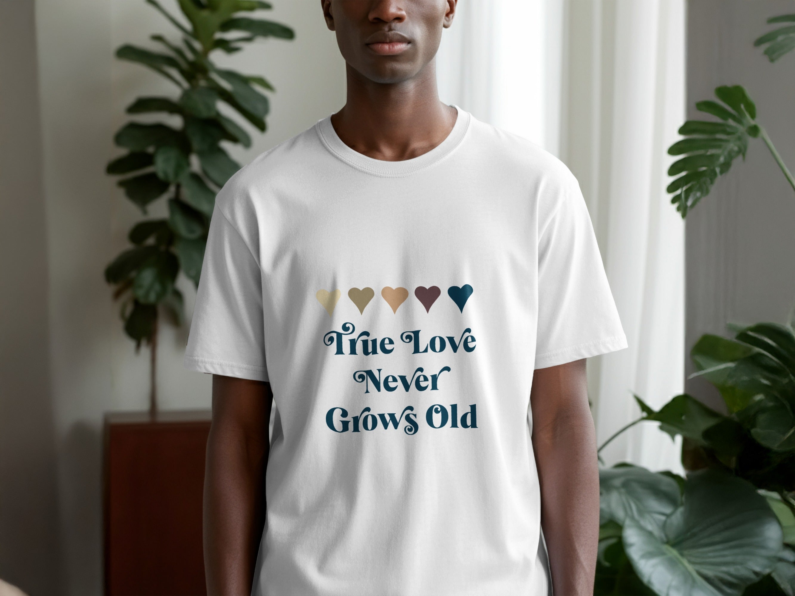 True Love Never Grows Old T-shirt Design for All Occasions