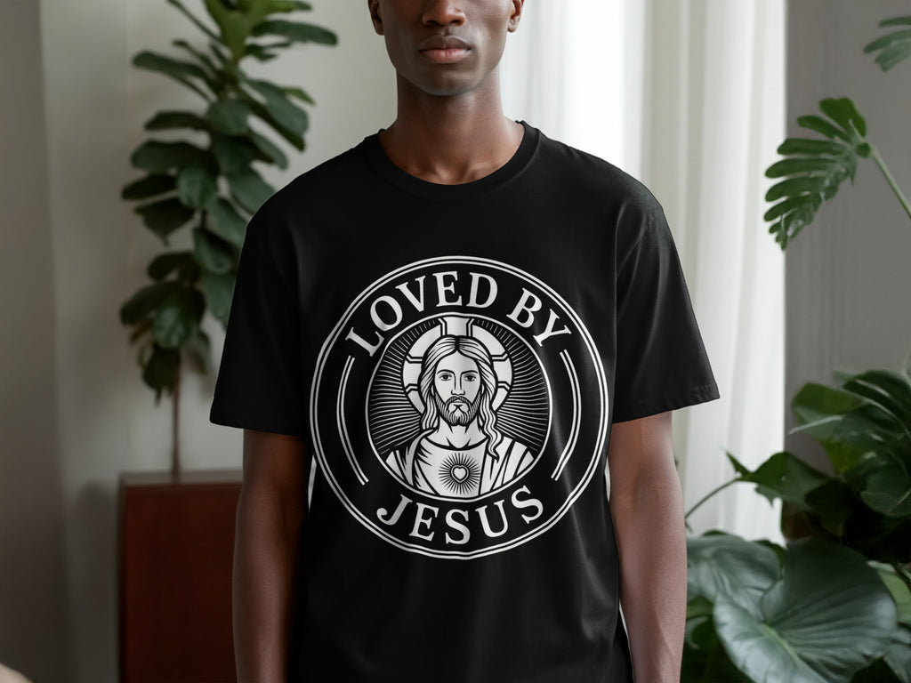 Loved By Jesus Christian Graphic T-Shirt