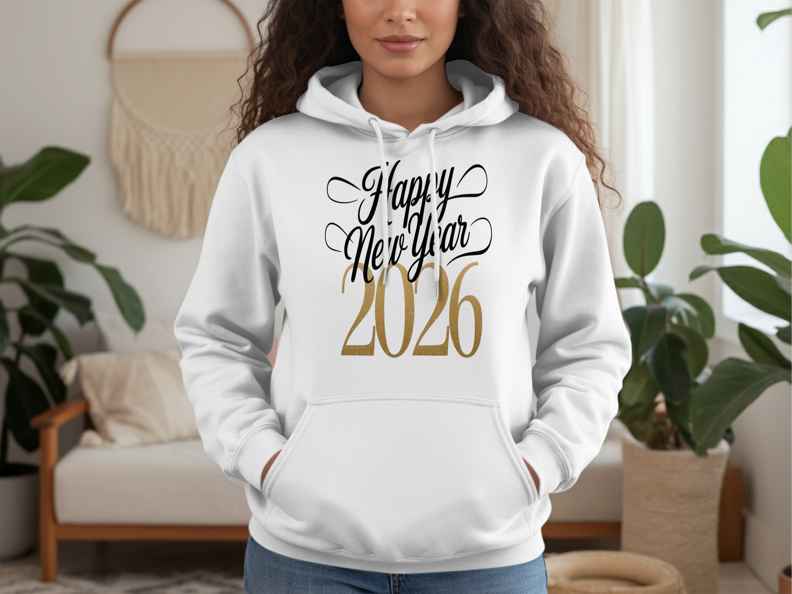 Happy New Year 2026 Graphic Hoodie