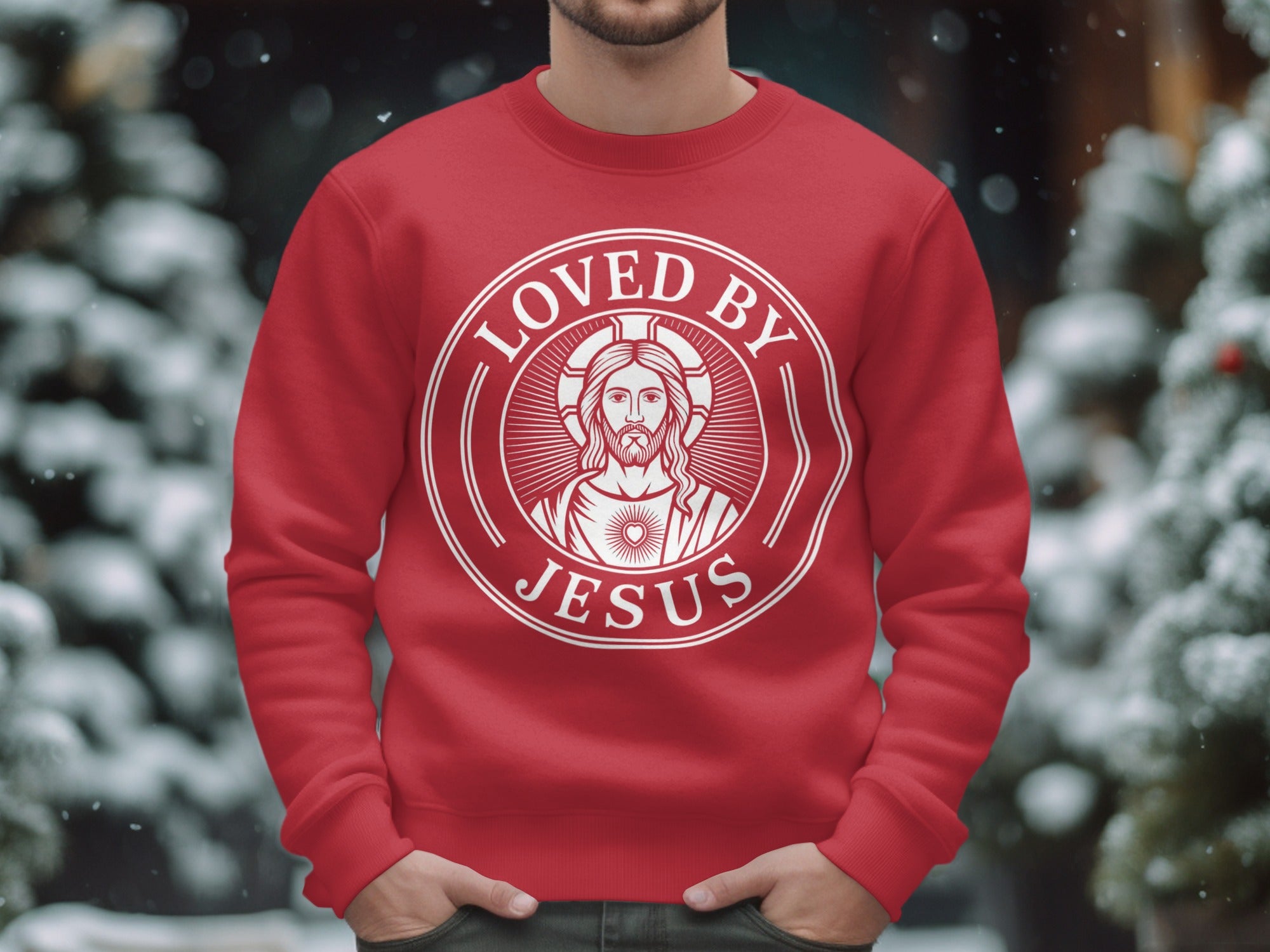 Loved By Jesus Stylish and Comfortable Sweatshirt