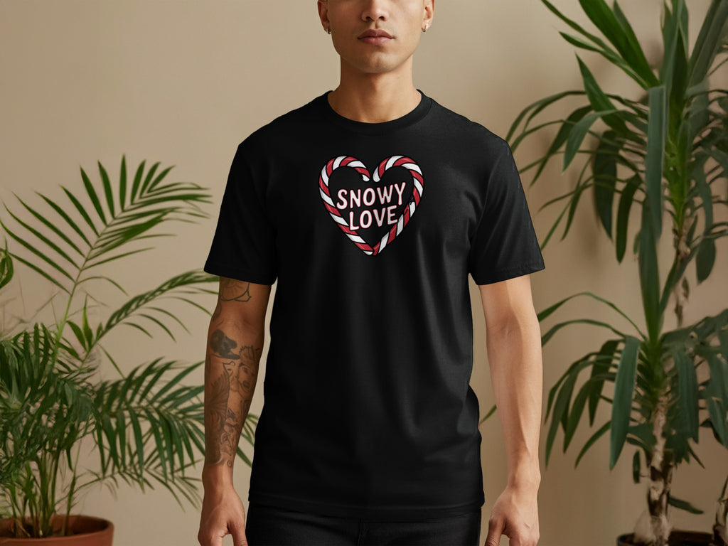 Snowy Love Candy Heart Graphic Tee product