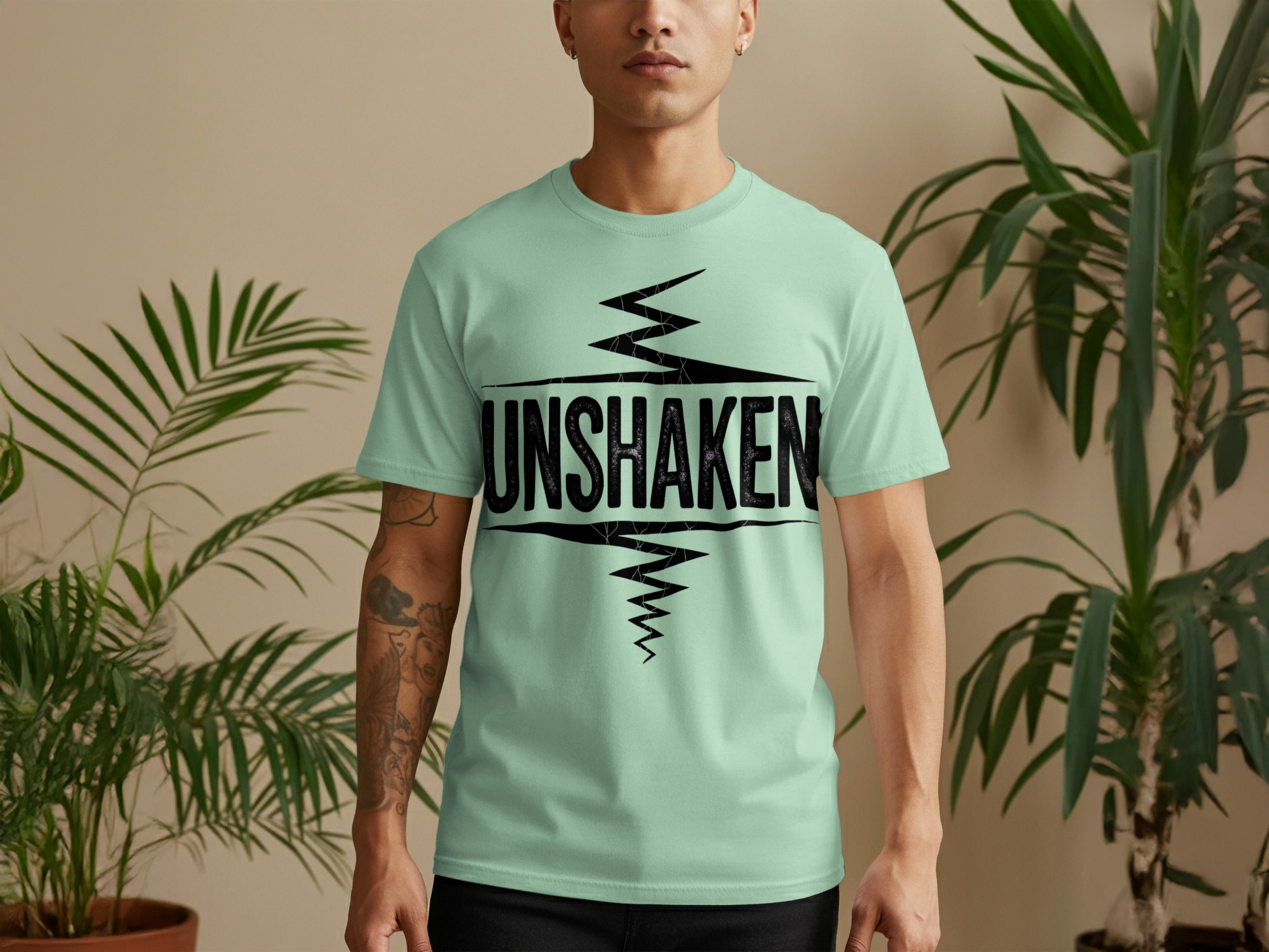 UNShAKEN Bold Statement Tee Trendy Fashion Shirt