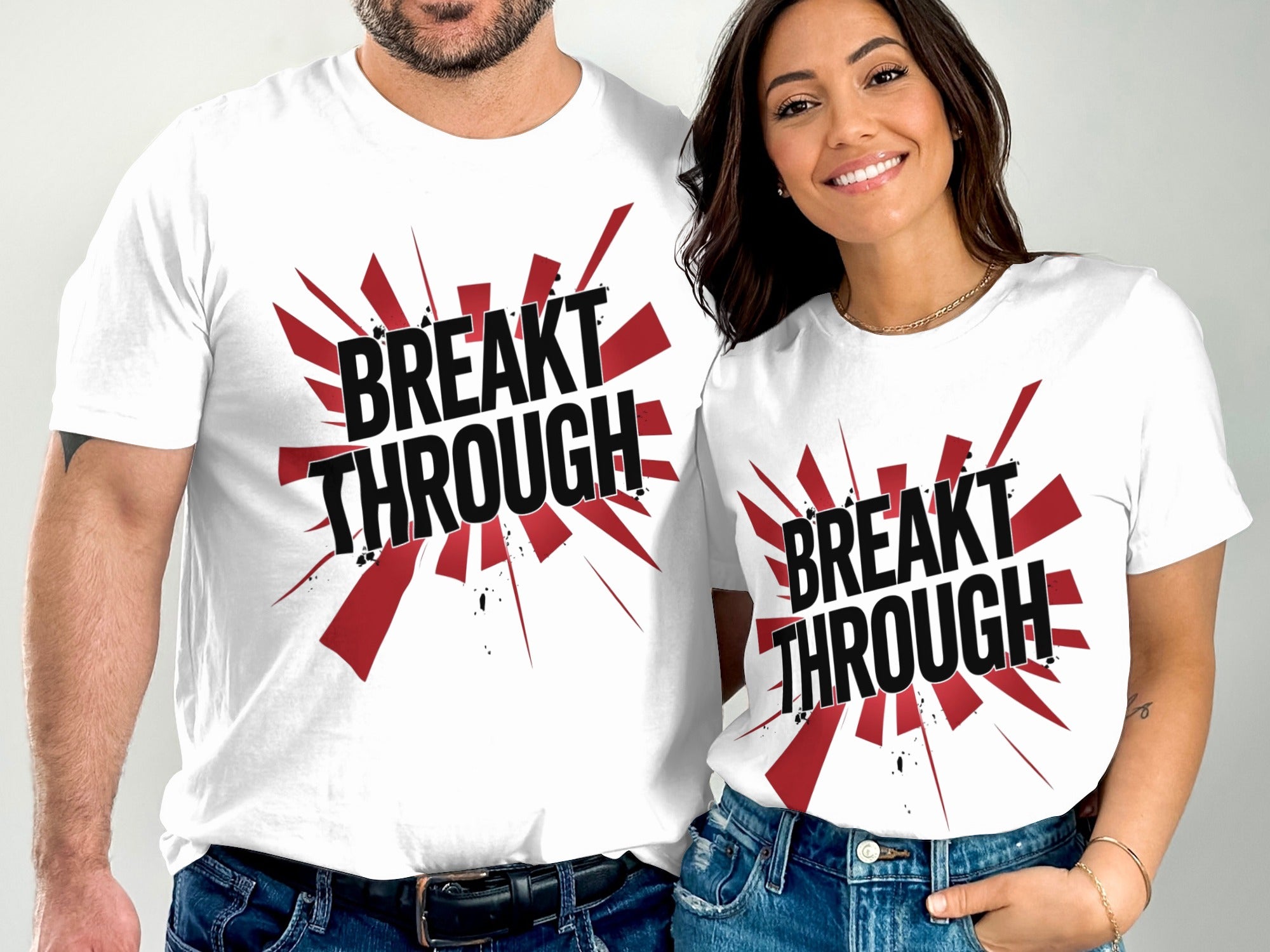 Breakthrough T-Shirt with Dynamic Graphic Design