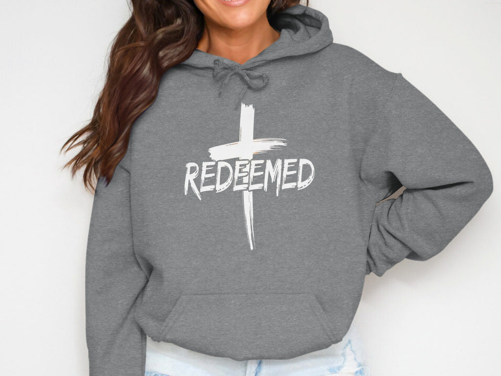 Redeemed Hoodie with Stylish Cross Design