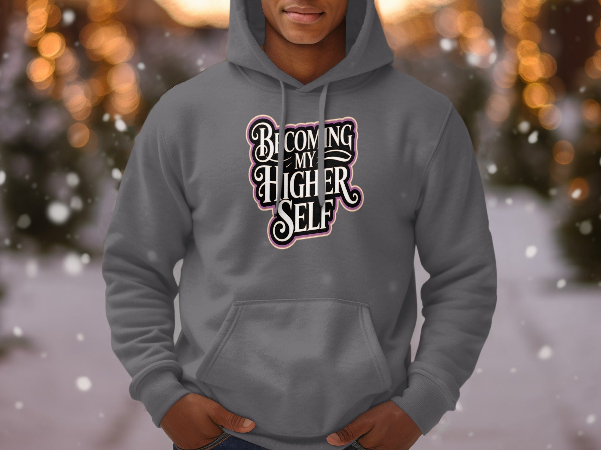 Becoming My Higher Self print hoodie