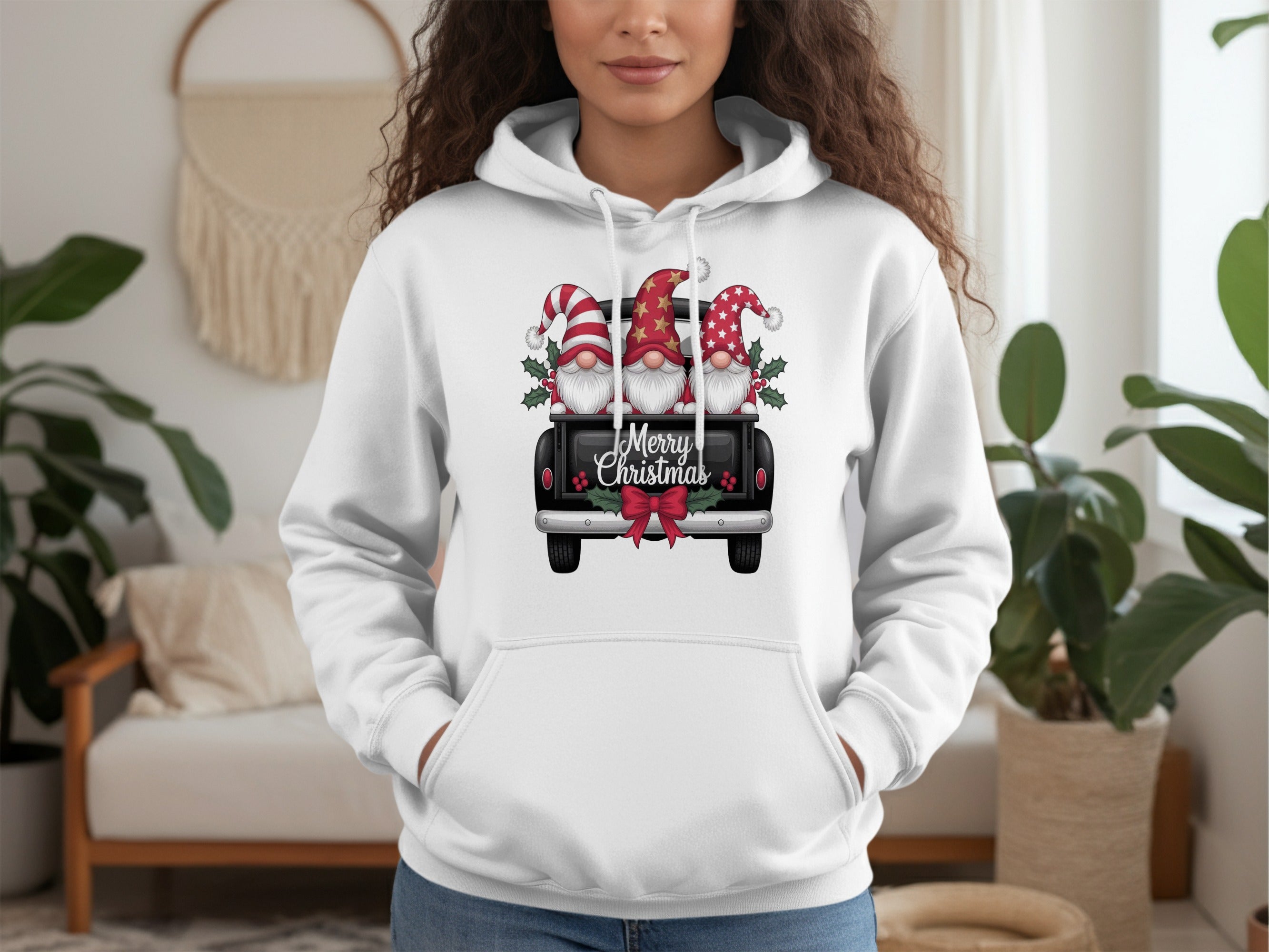 Festive Gnome Merry Christmas Hoodie for Holiday Cheer