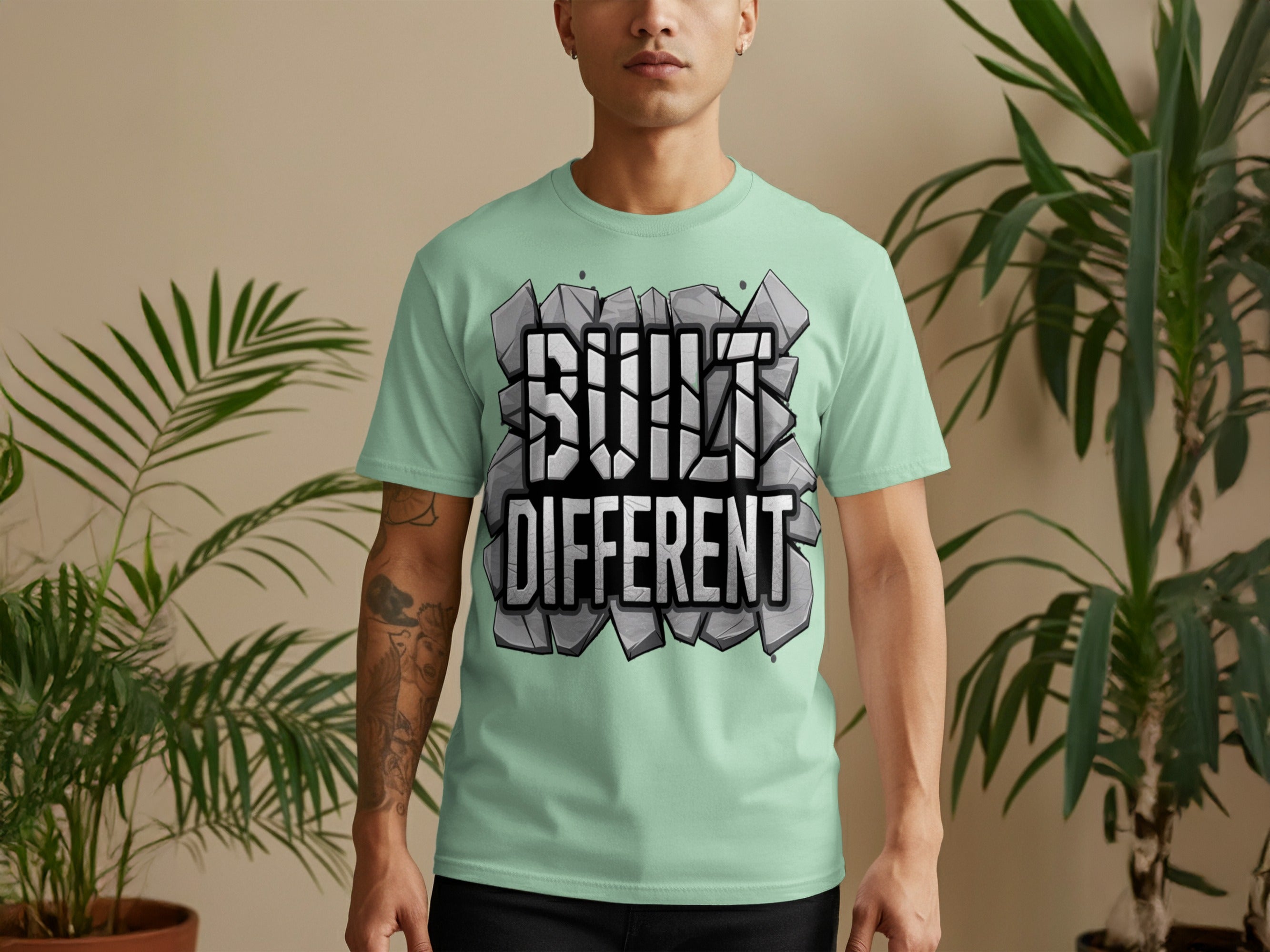 Suit Different Printed Menswear Shirt