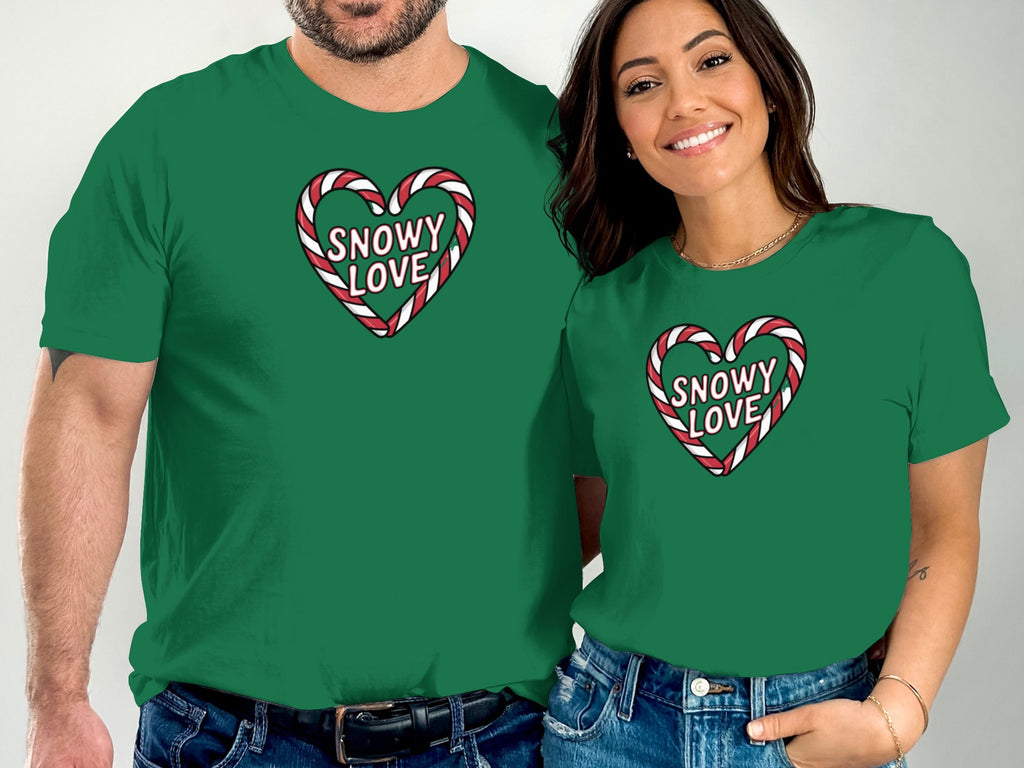 Snowy Love Heart Design Shirt for All Seasons