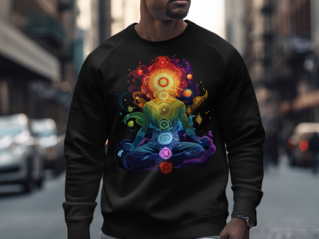 Vibrant Multicolored Chakras Design Shirt
