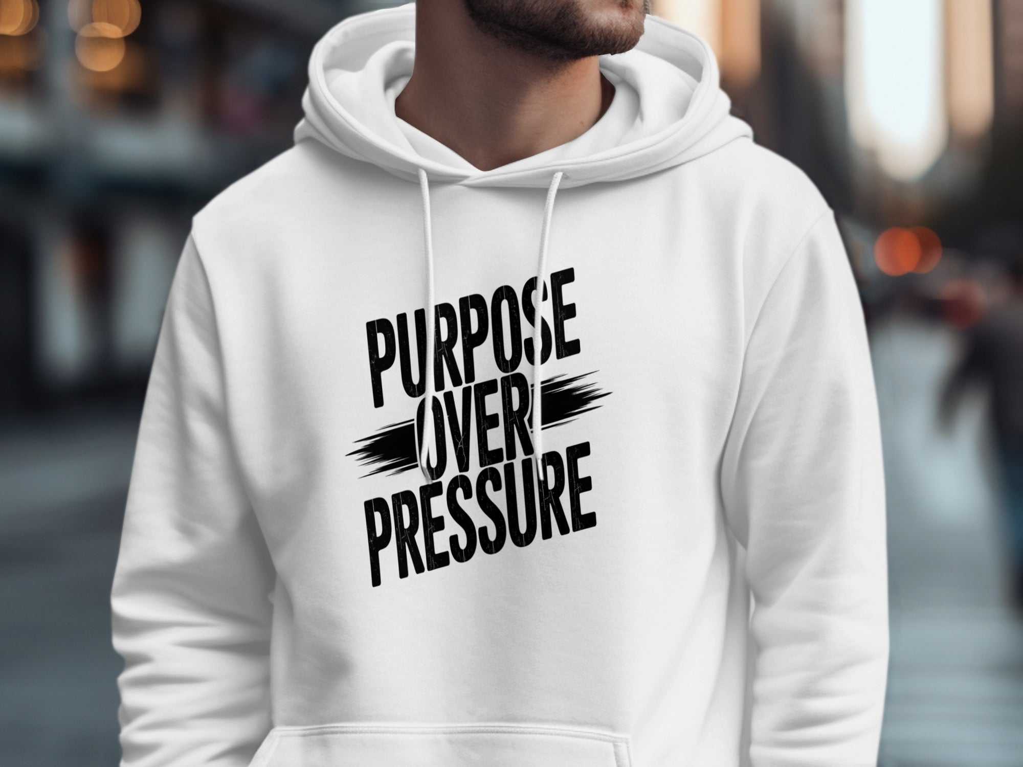 Purpose Over Pressure Motivational Hoodie
