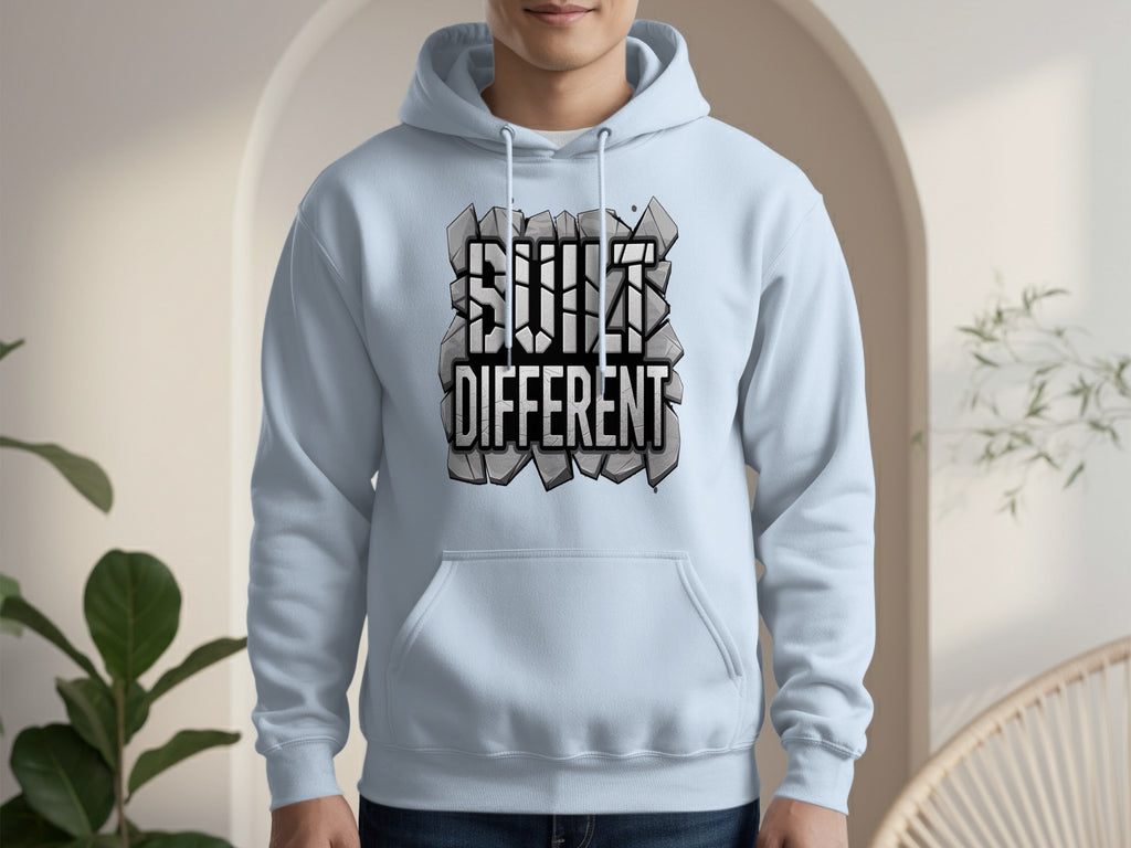 Built Different Bold Graphic Design Hoodie
