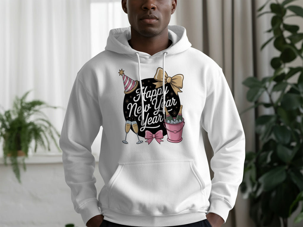 Celebrate New Year Hoodie with Festive Design