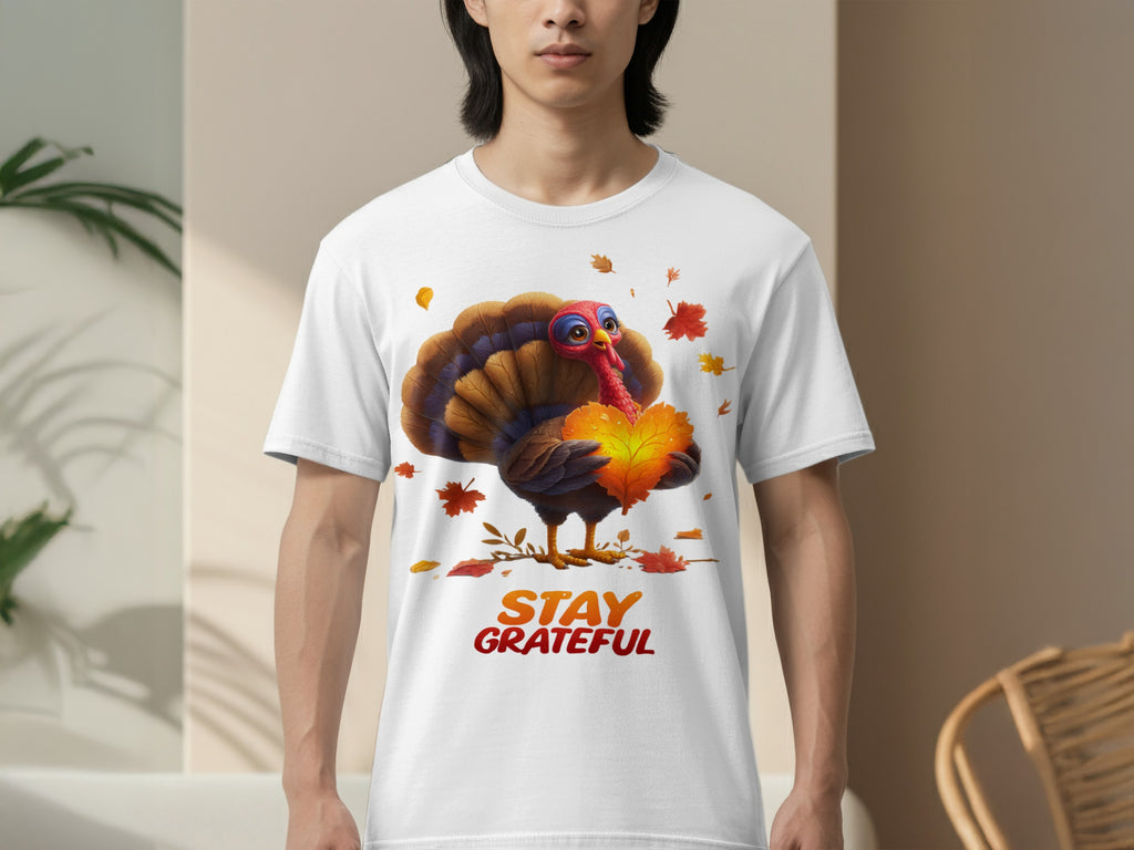 Stay Grateful Turkey T-shirt Thanksgiving Day Item