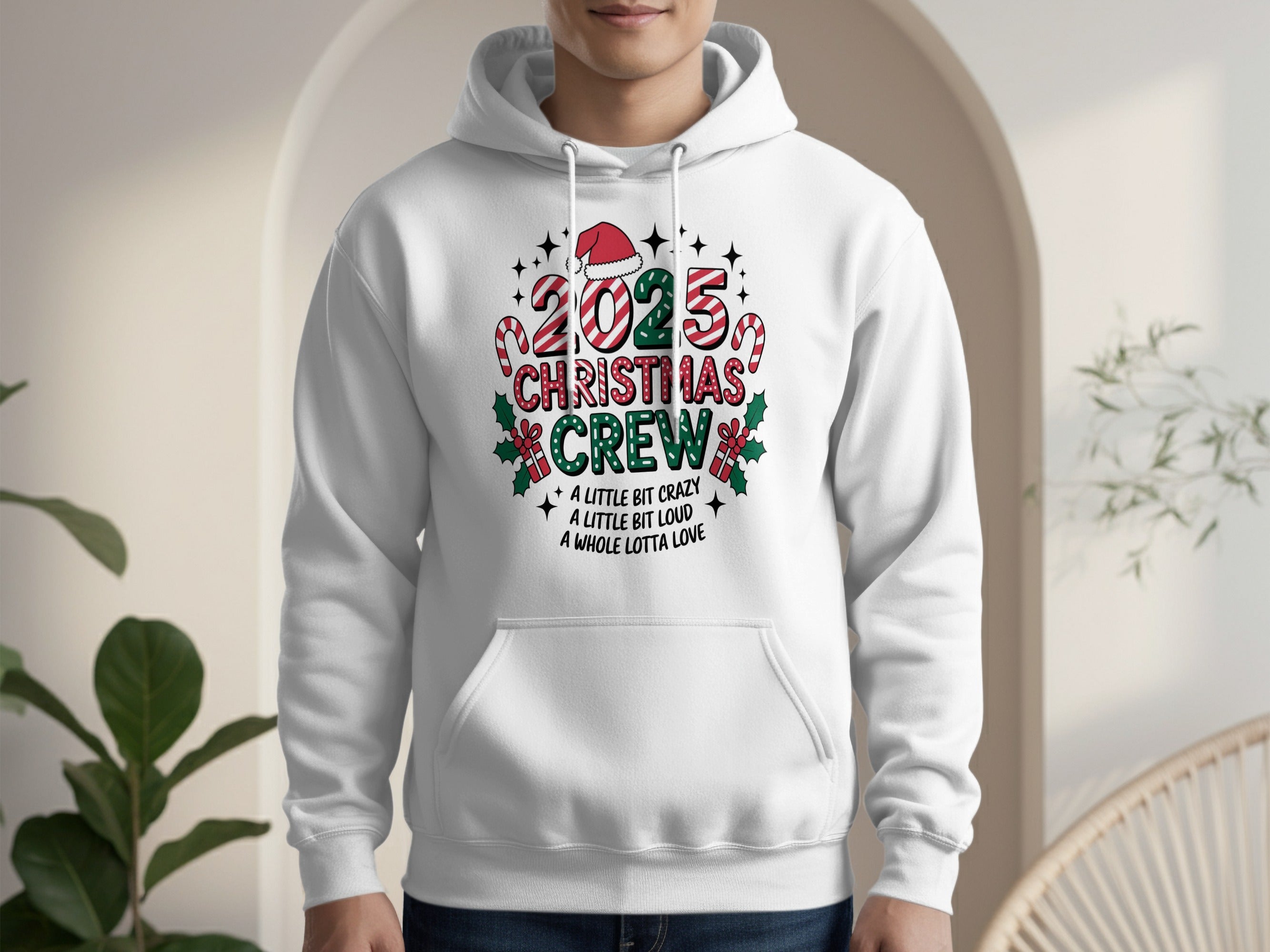 2023 Christmas Crew Hoodie Festive Holiday Wear