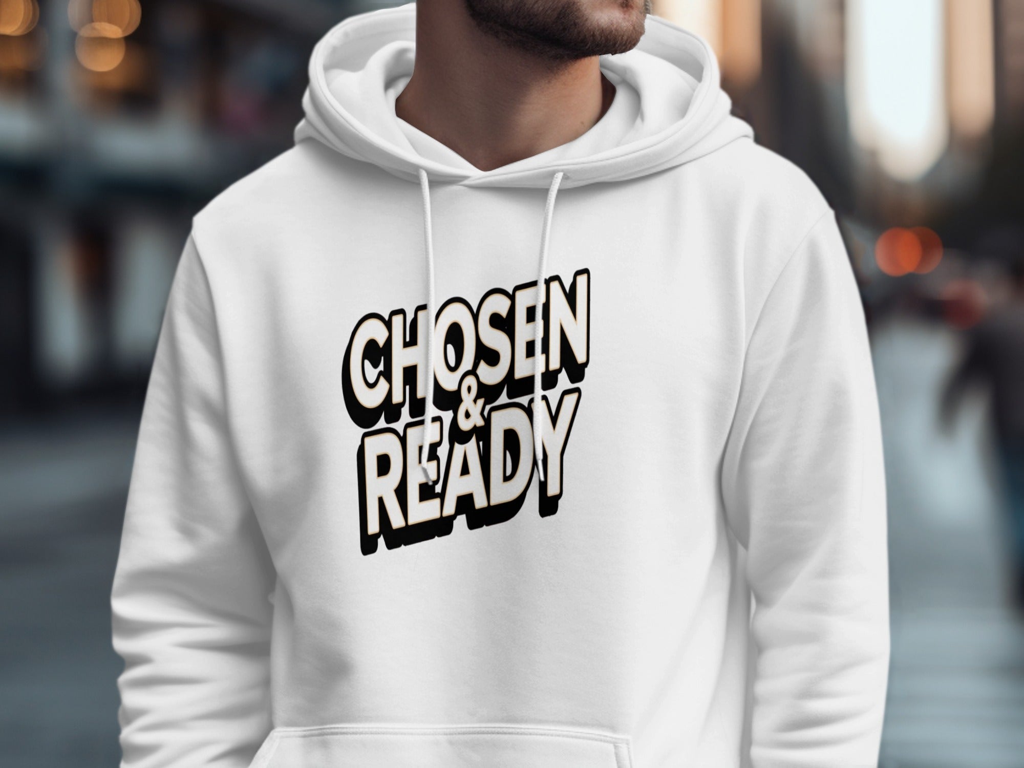 Chosen and Ready Bold Graphic Hoodie Suitable for All