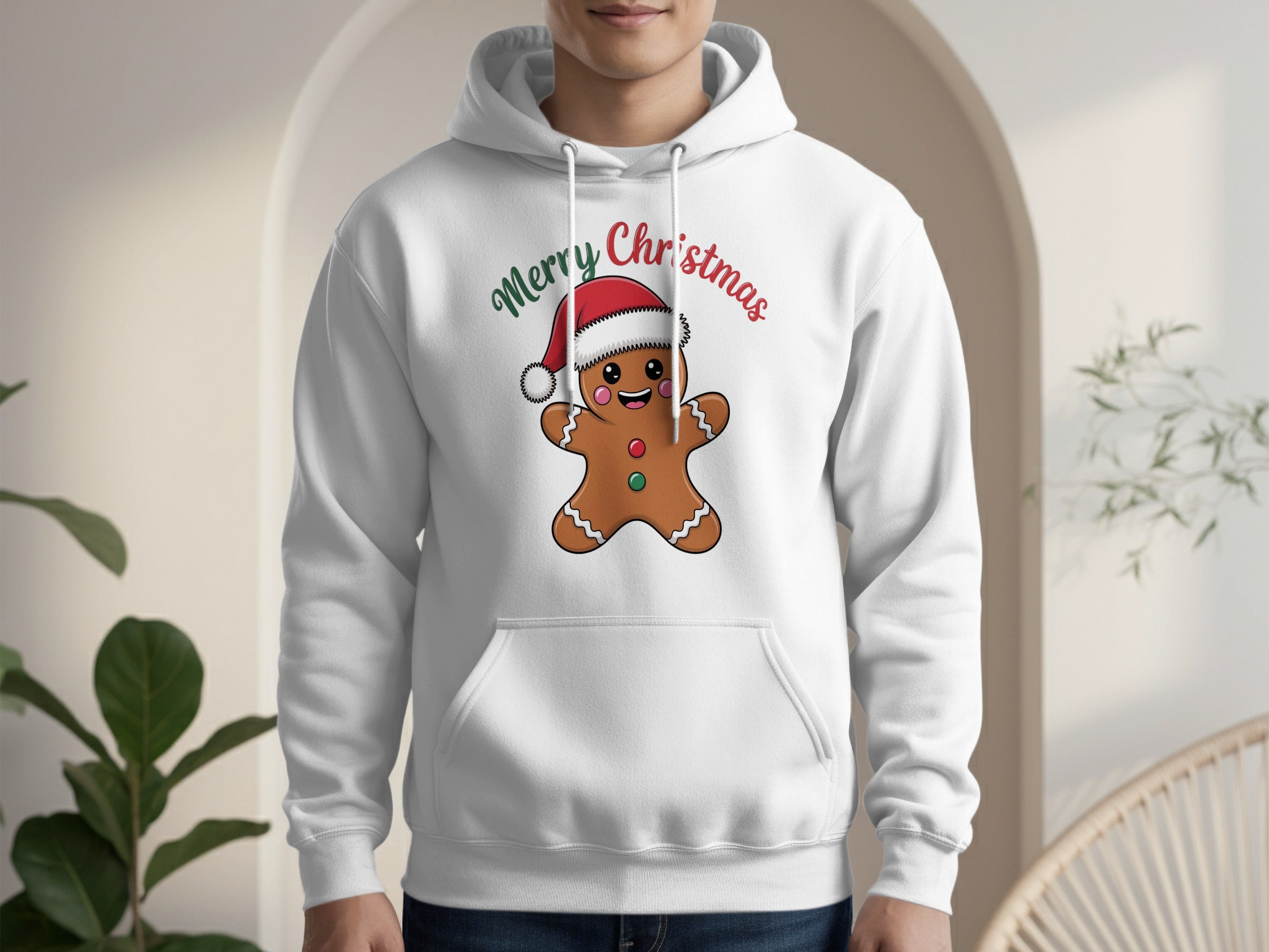 Merry Christmas Gingerbread Man Hoodie