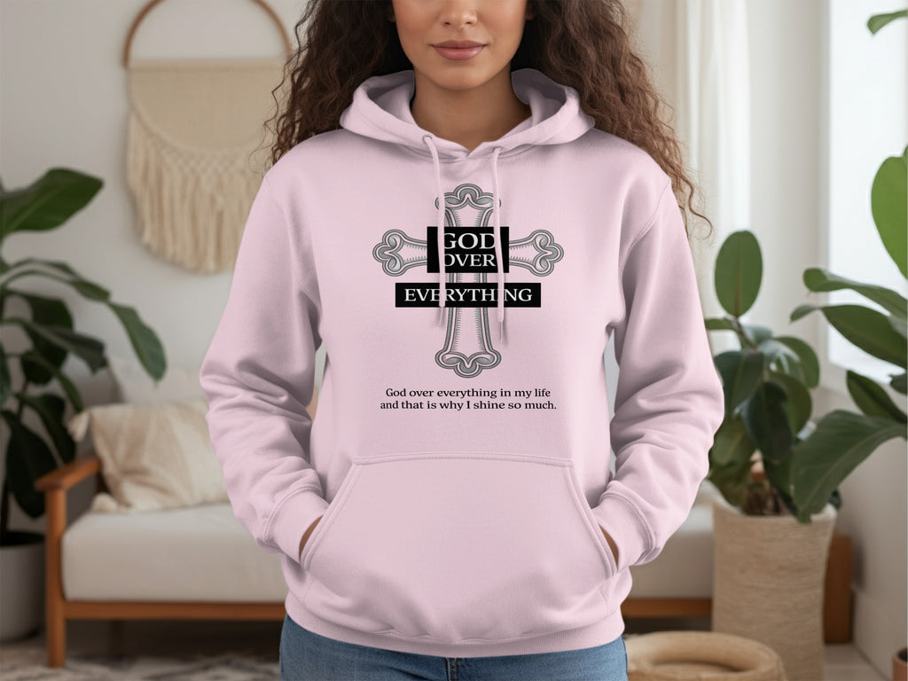 God Over Everything Inspirational Hoodie