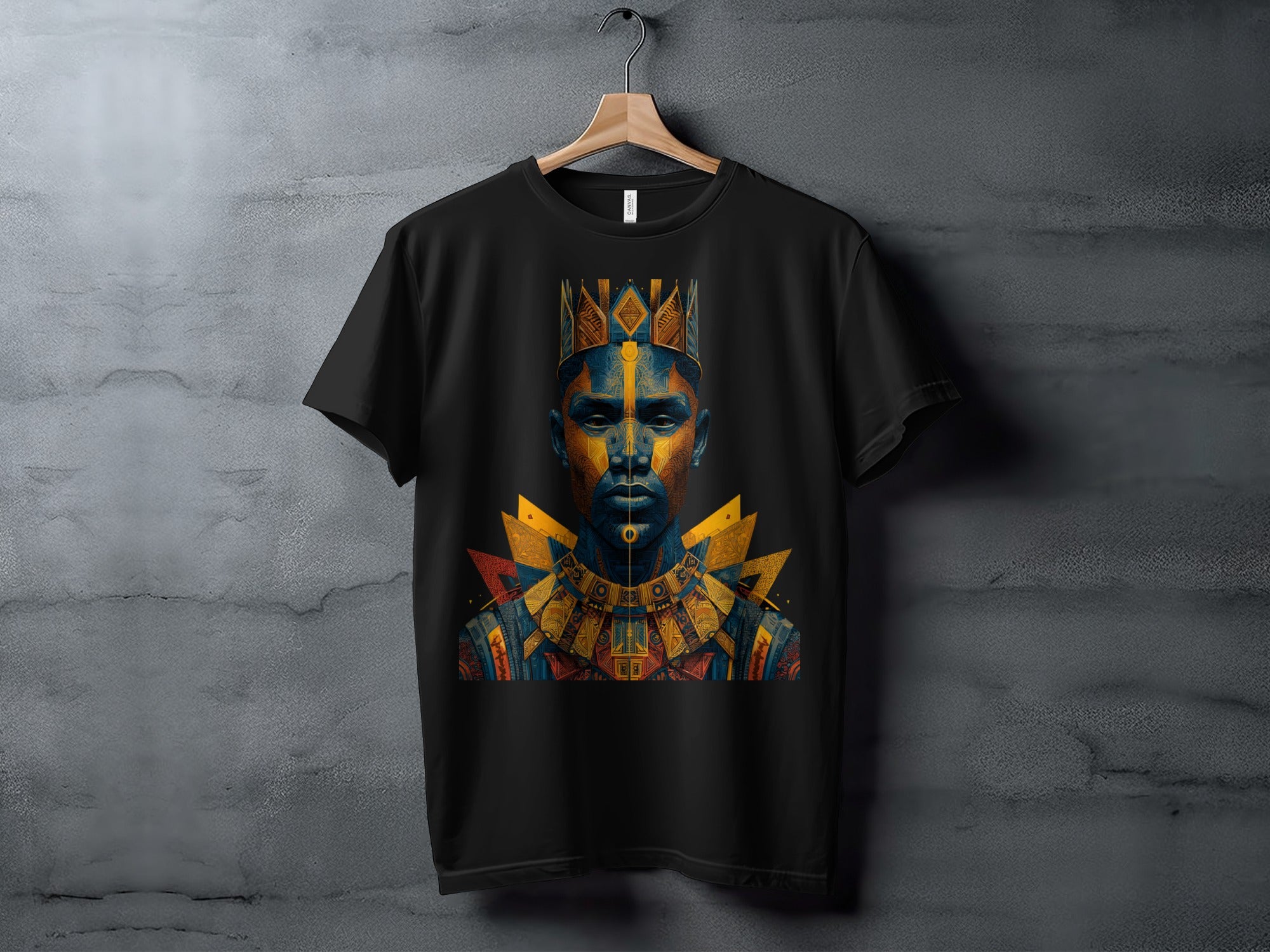 Vibrant Abstract Tribal Art Printed T-shirt