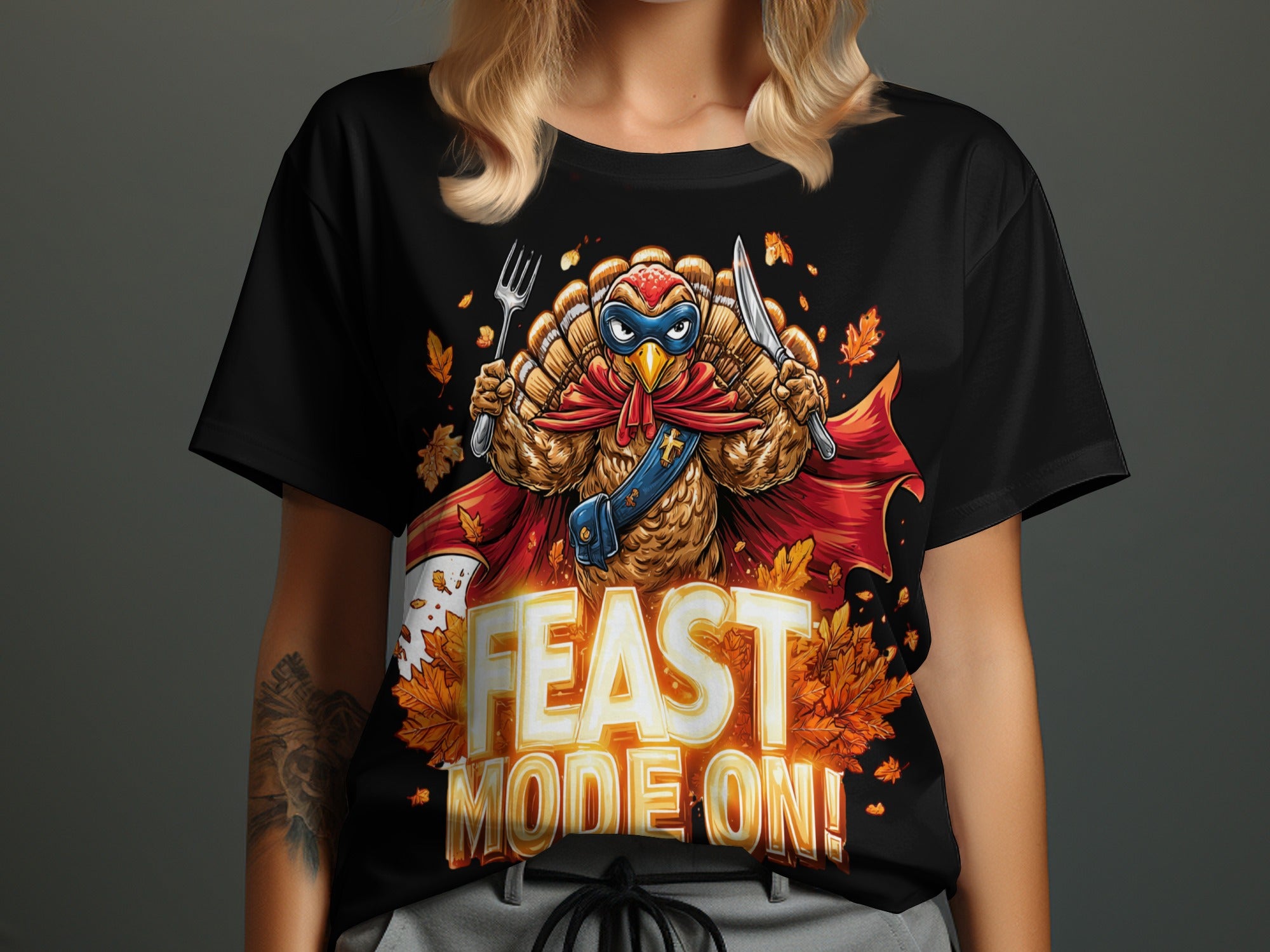 Feast Mode On Turkey Graphic T-shirt