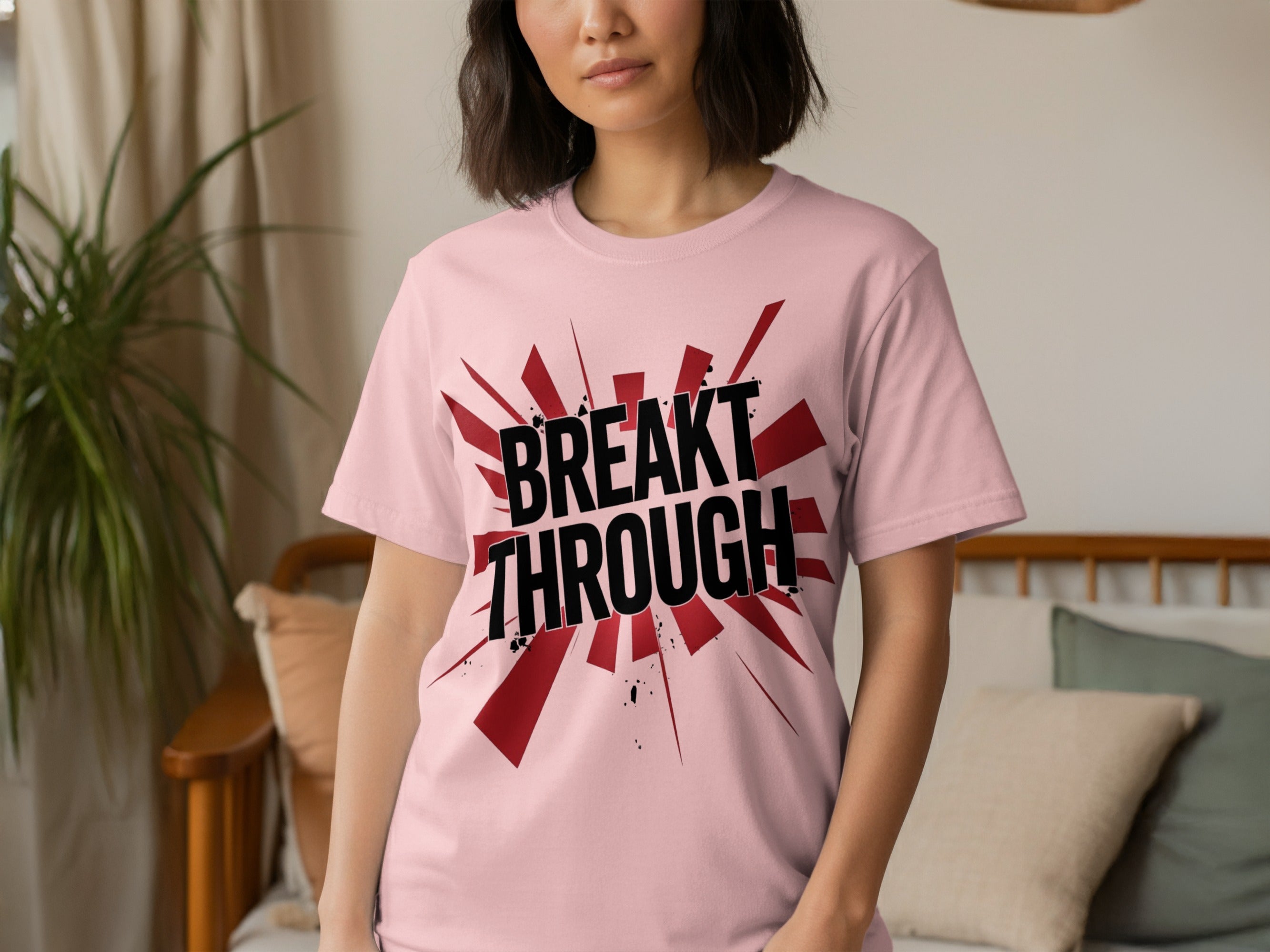 Breakthrough Graphic Tee with Bold Design