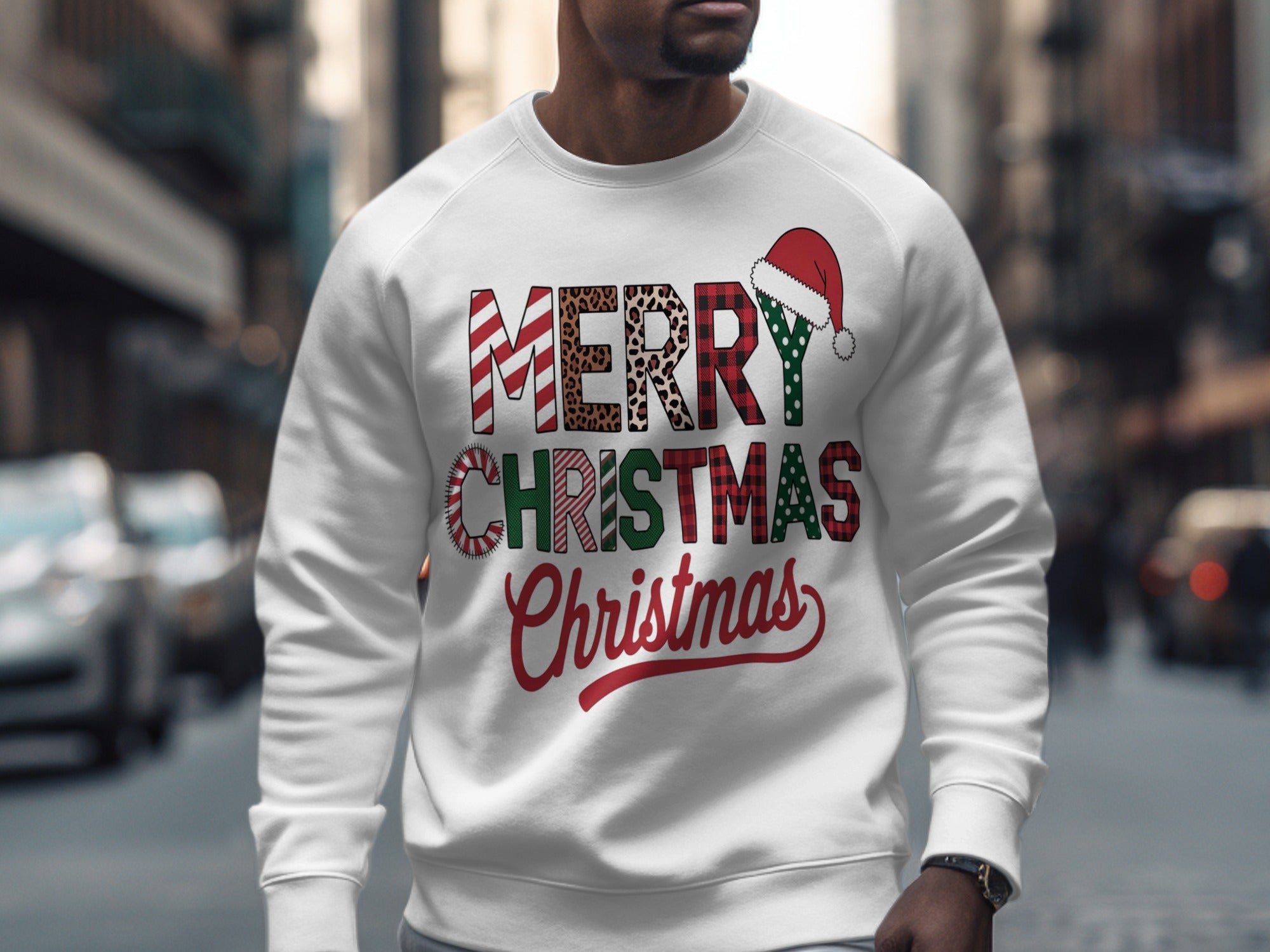 Merry Christmas Holiday Sweatshirt Shirt Gift Idea