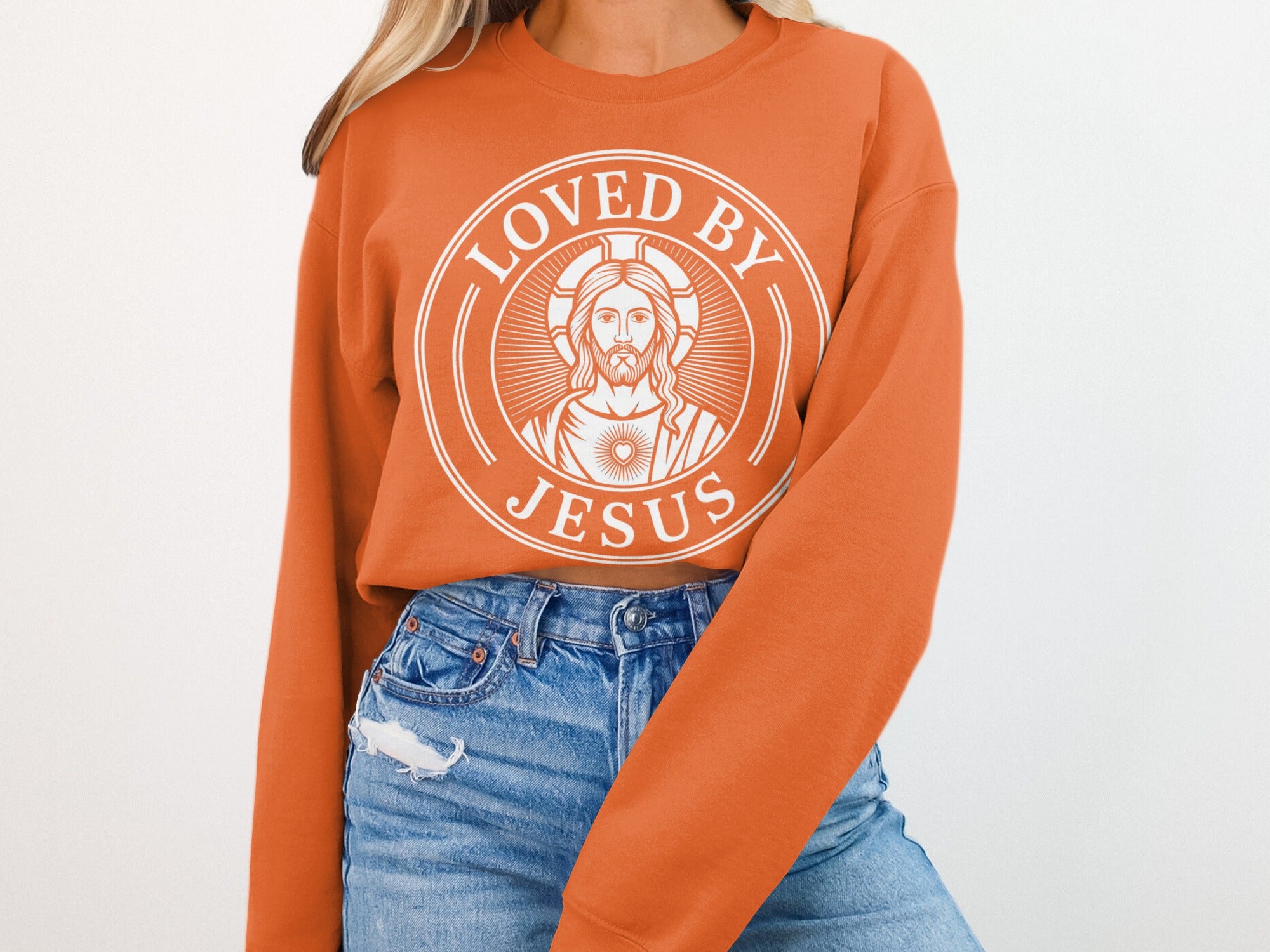 Loved By Jesus Graphic Sweatshirt