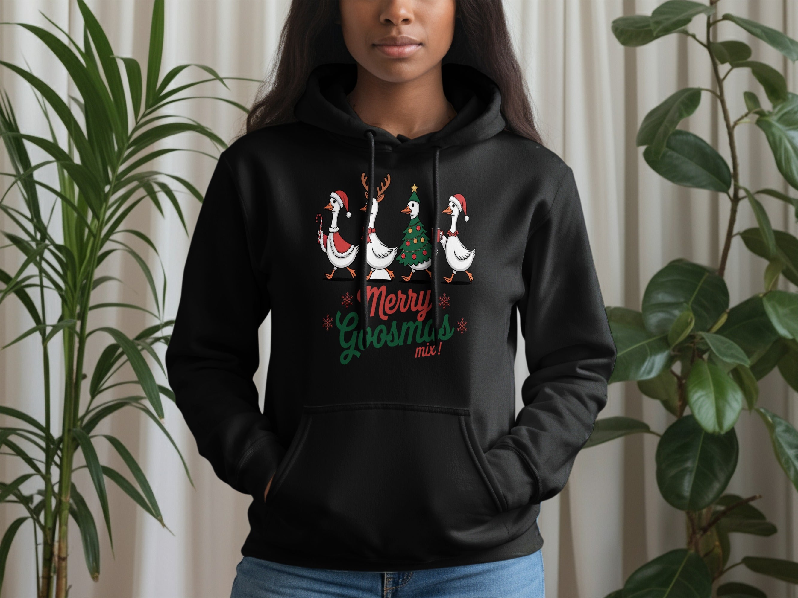 Festive Merry Goosmas Mix Hoodie with Unique Design
