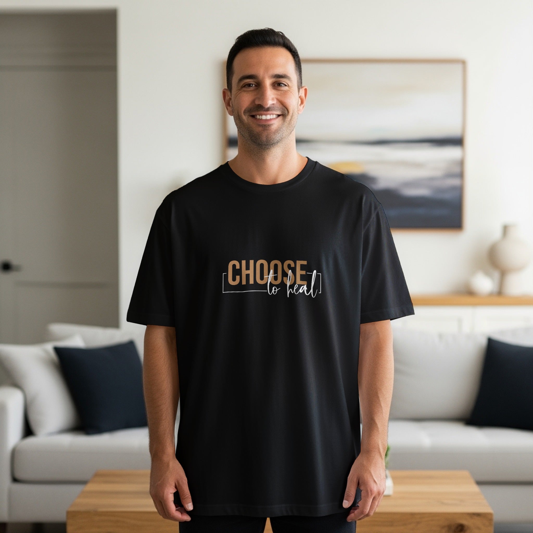 Choose to Heal Motivational Graphic T-shirt