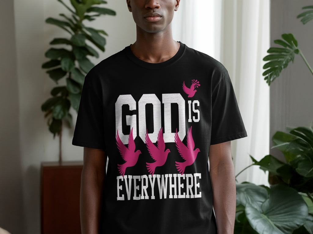 GOD IS EVERYWHERE Graphic Tee Shirt