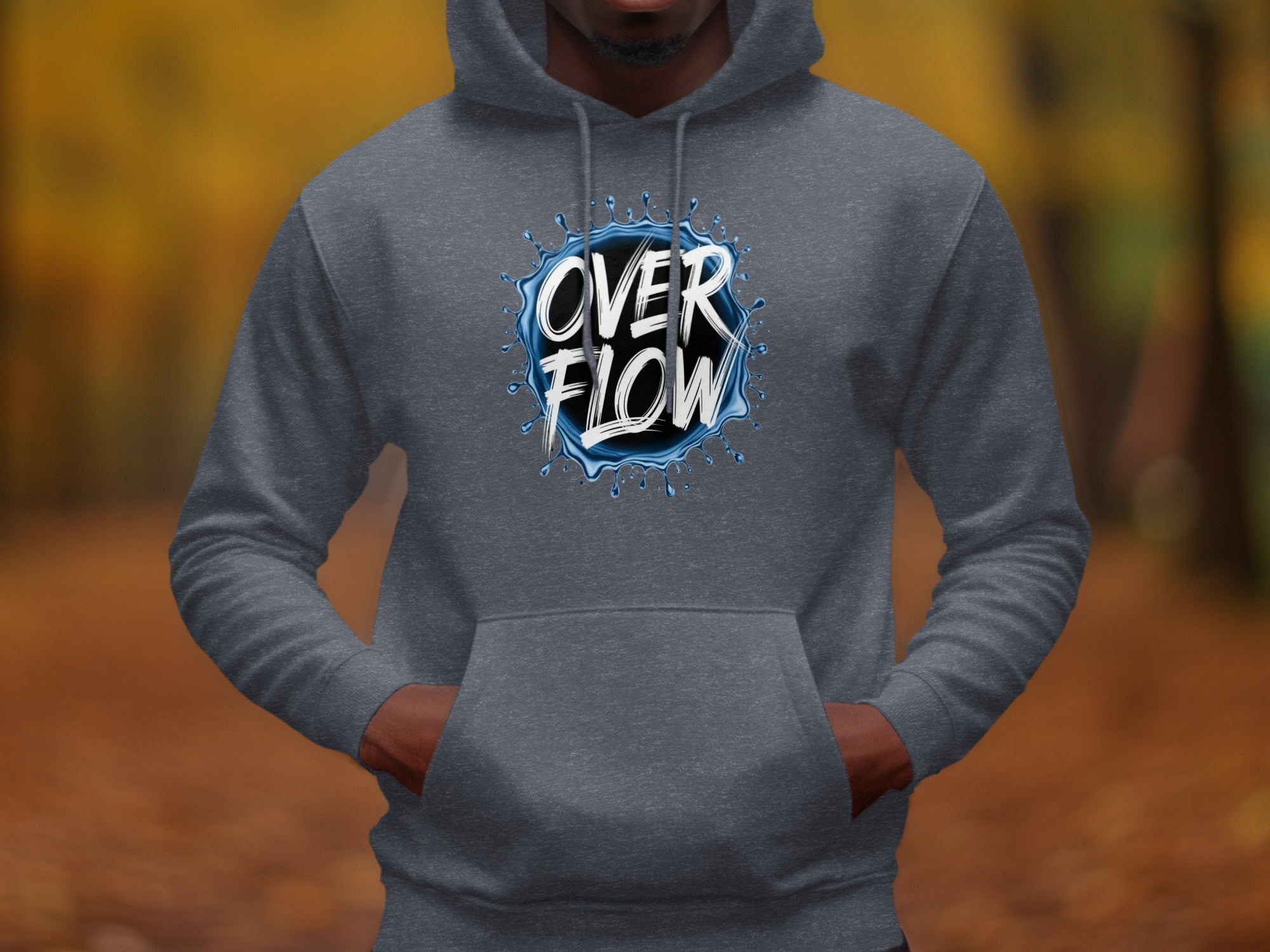 Overflow Graphic Design Hoodie for Streetwear Fashion