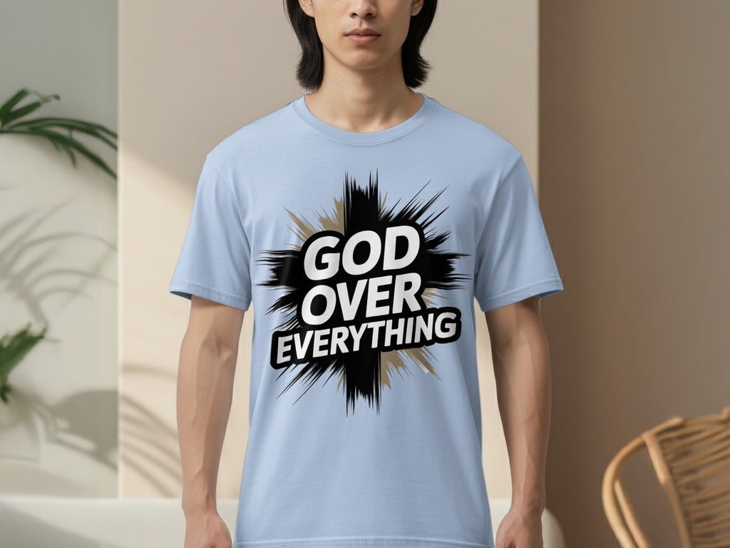 God Over Everything Graphic T-Shirt for Casual Wear