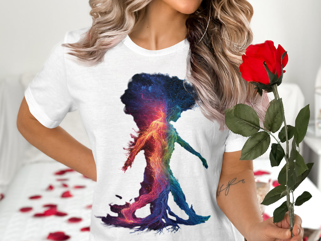 Vibrant Artistic Silhouette Women's T-shirt