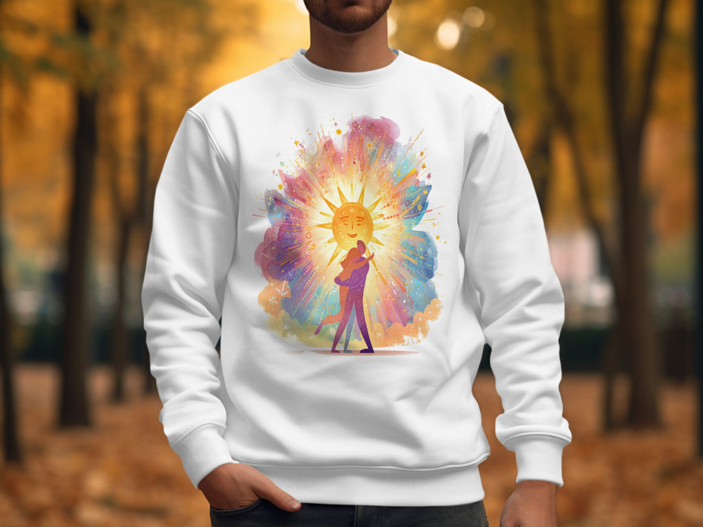Vibrant Celestial Art Embrace Sweatshirt Product