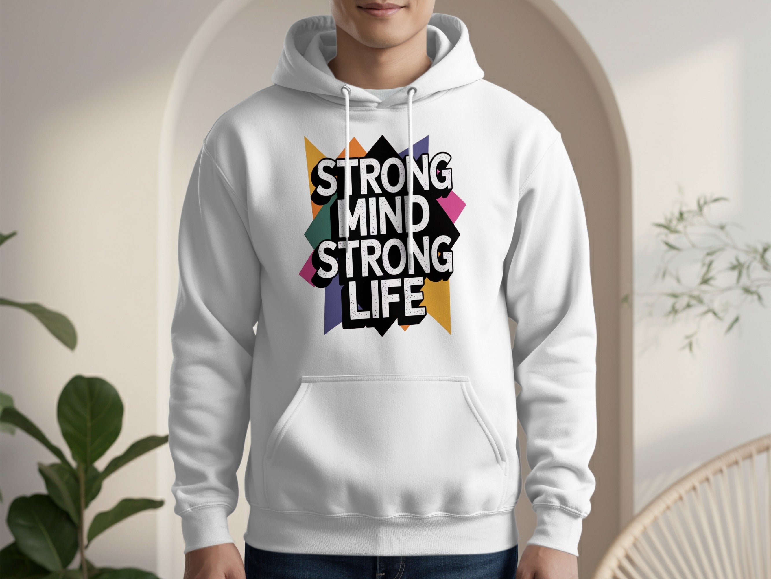 Strong Mind Strong Life Inspirational Hoodie