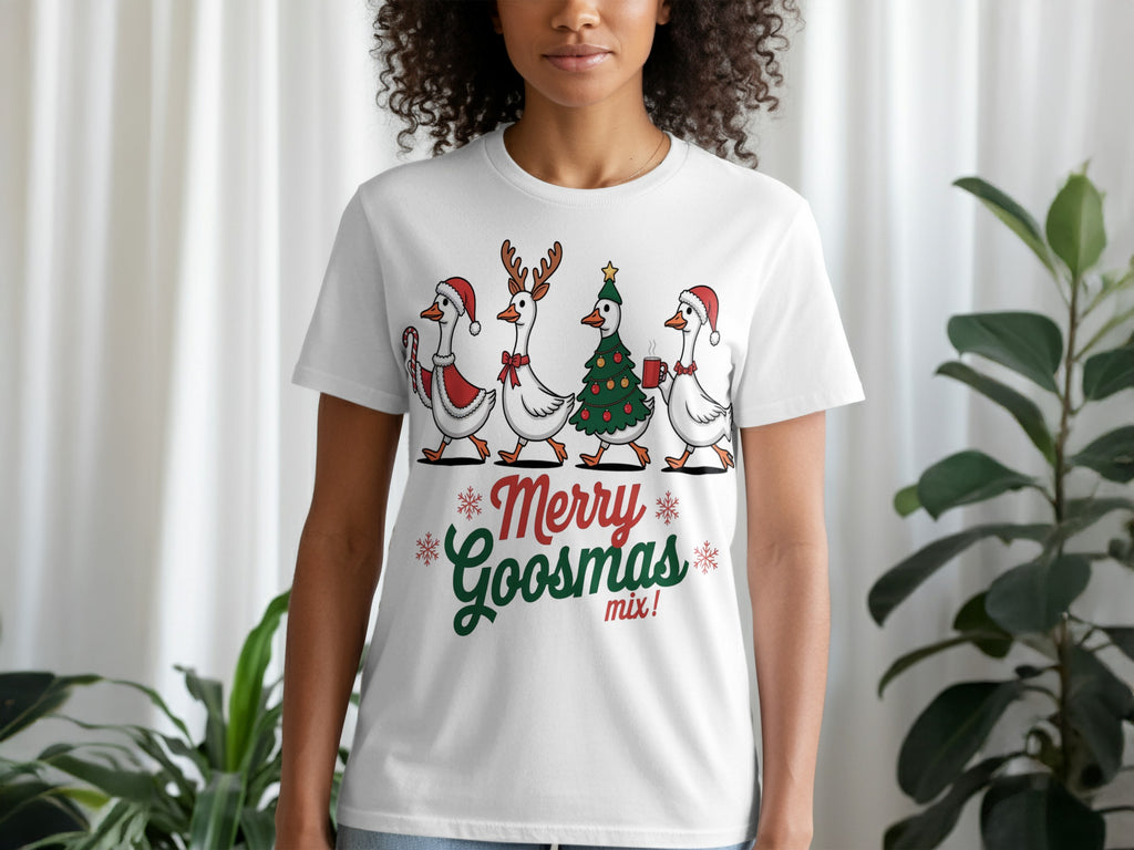 Merry Goosmas Mix Funny Christmas T-shirt