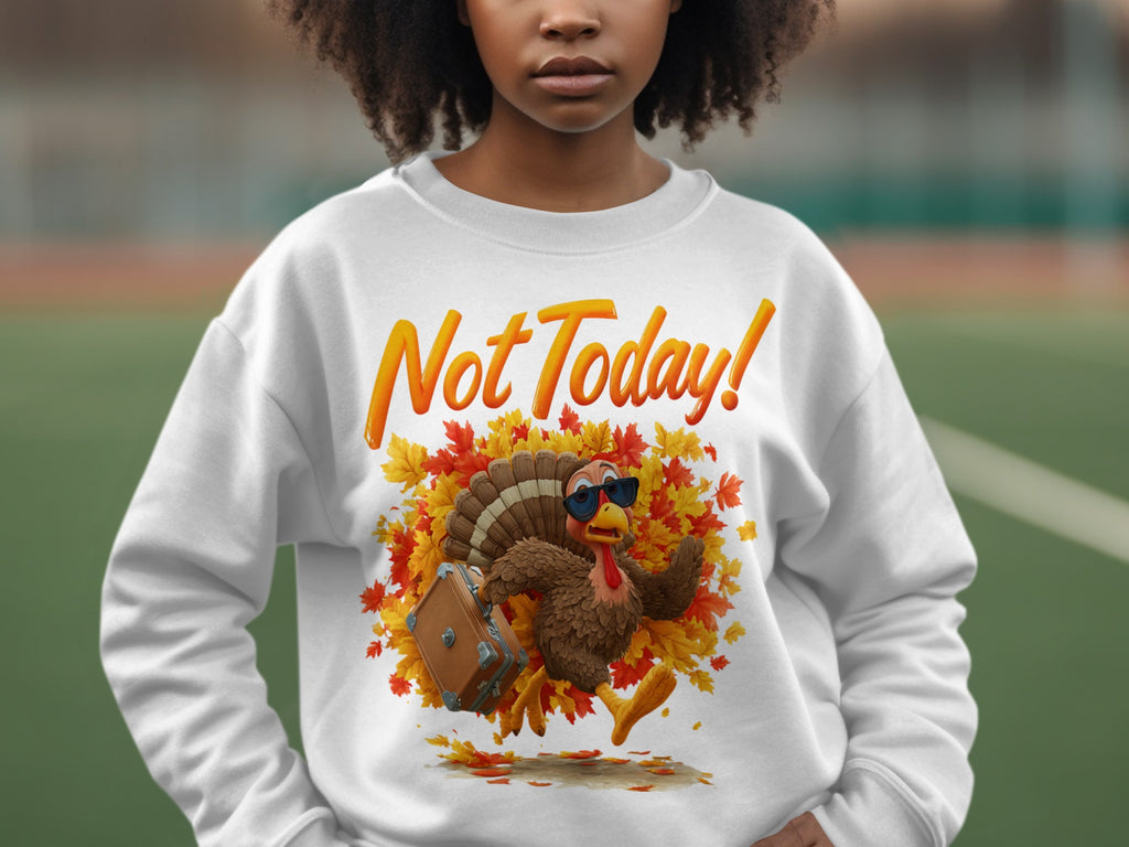 Funny Turkey Not Today! Sweater for Thanksgiving