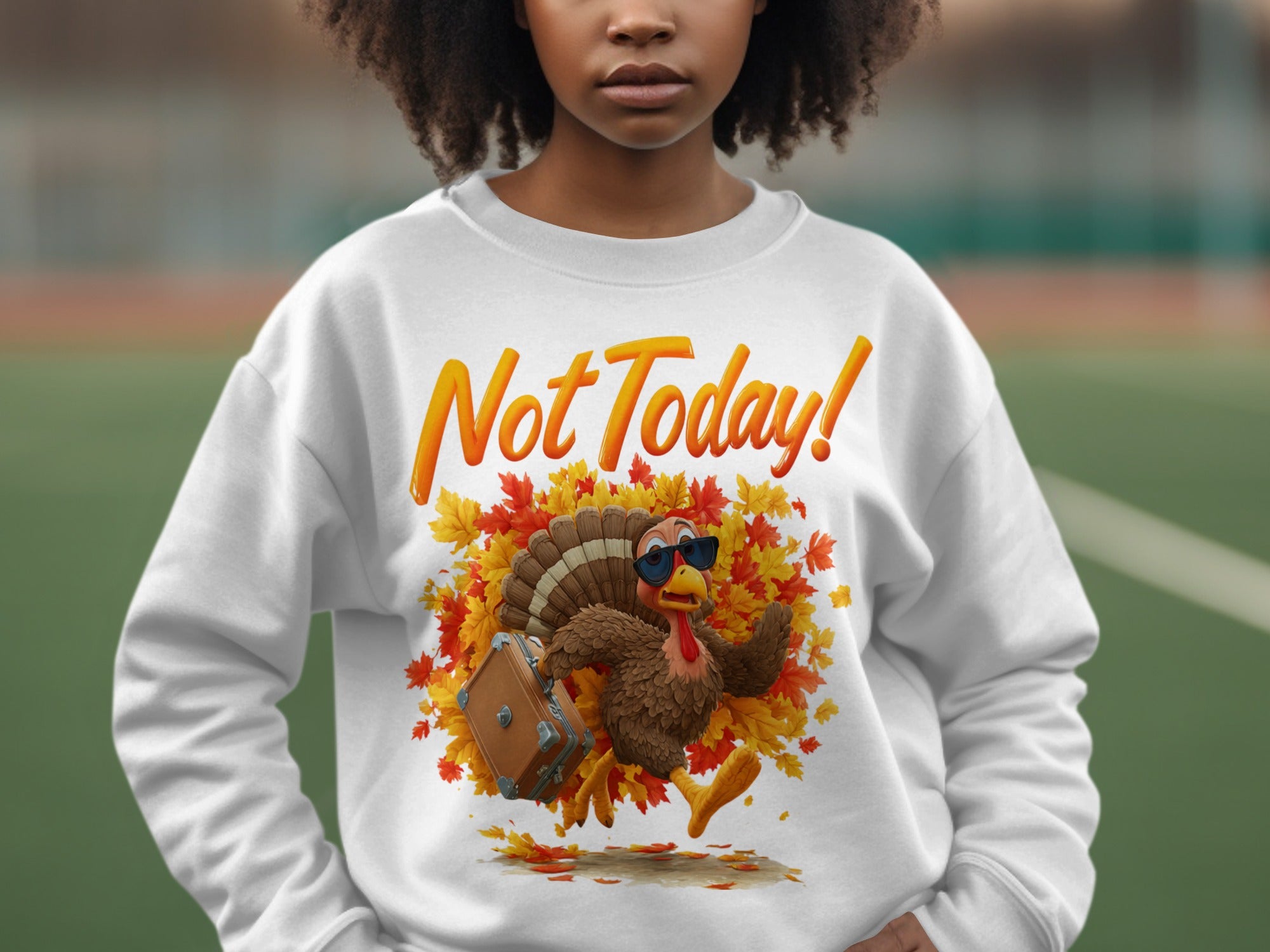 Funny Turkey Not Today! Sweater for Thanksgiving