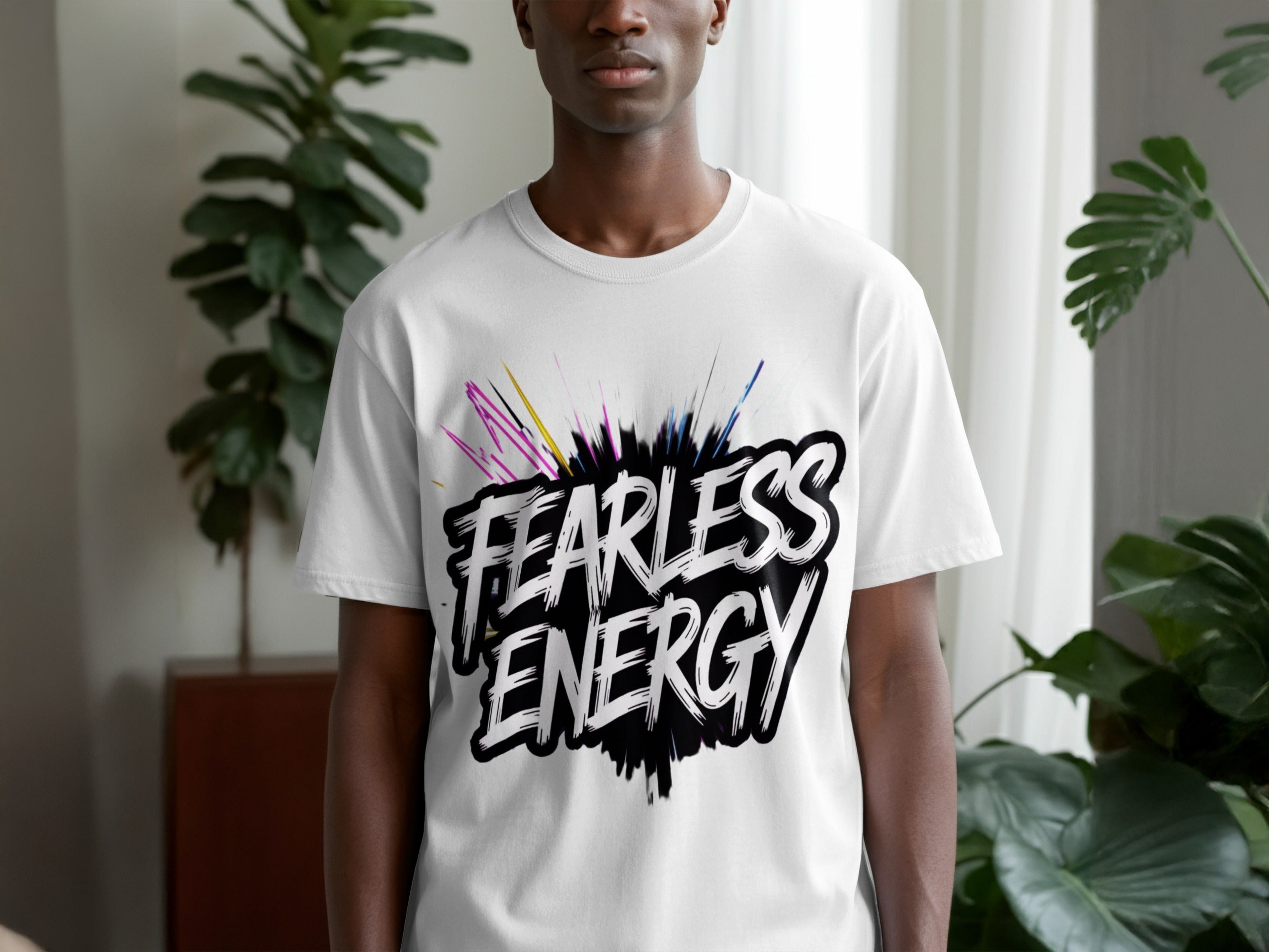 Bold Fearless Energy Statement Graphic T-Shirt