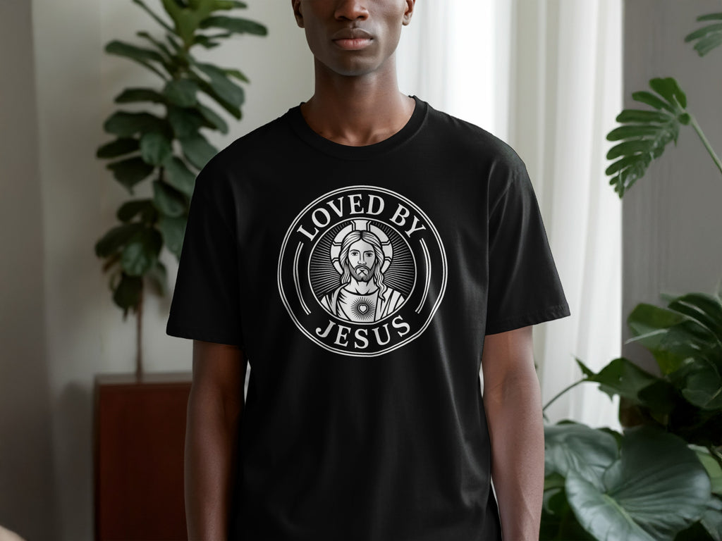 Loved by Jesus Graphic Design T-Shirt