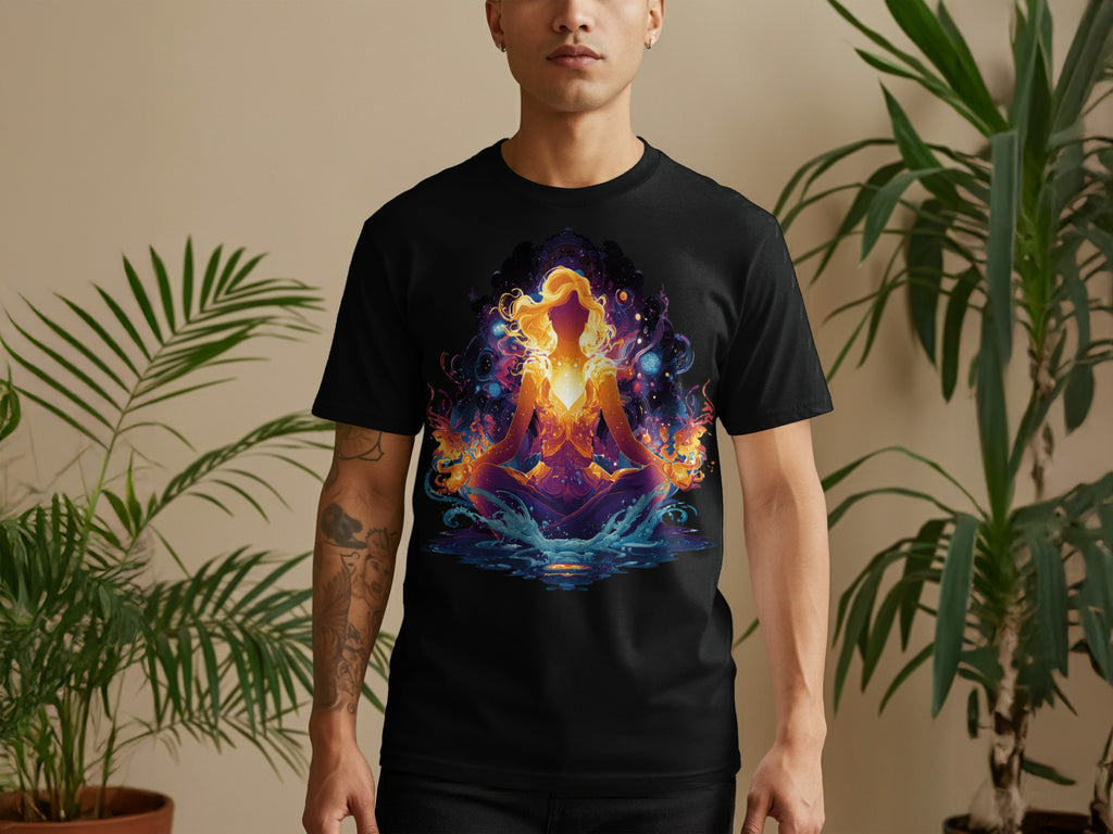 Vibrant Meditative Design T-Shirt for Relaxed Vibes